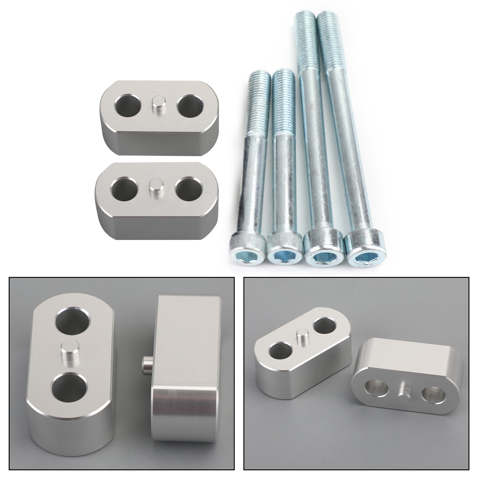 Silberlenker-Bar Risers 20mm Anstieg für Triumph Tiger 800 /1200 Explorer 12-20