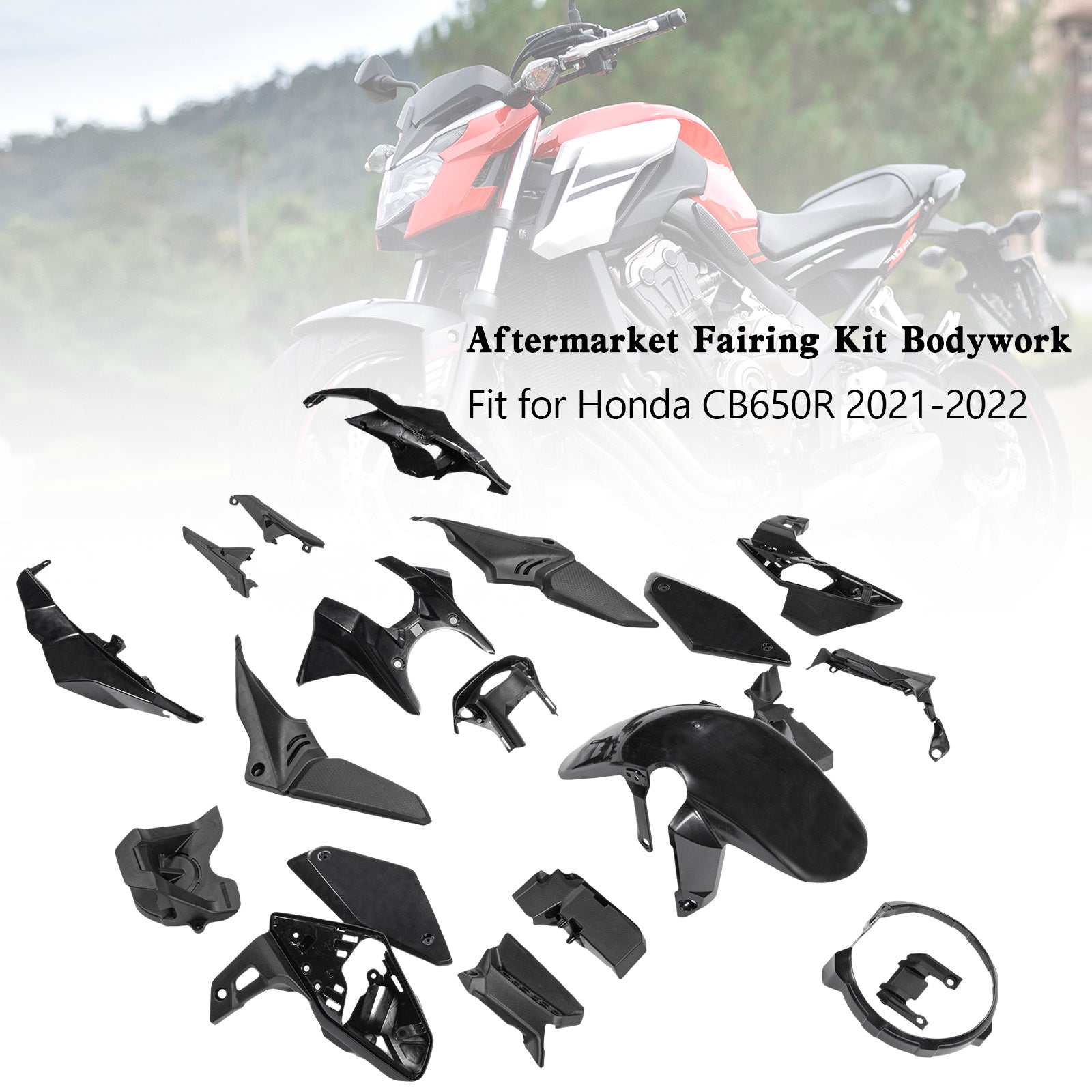 Amotopart (21-23) Zestaw Fairing Honda CB650R