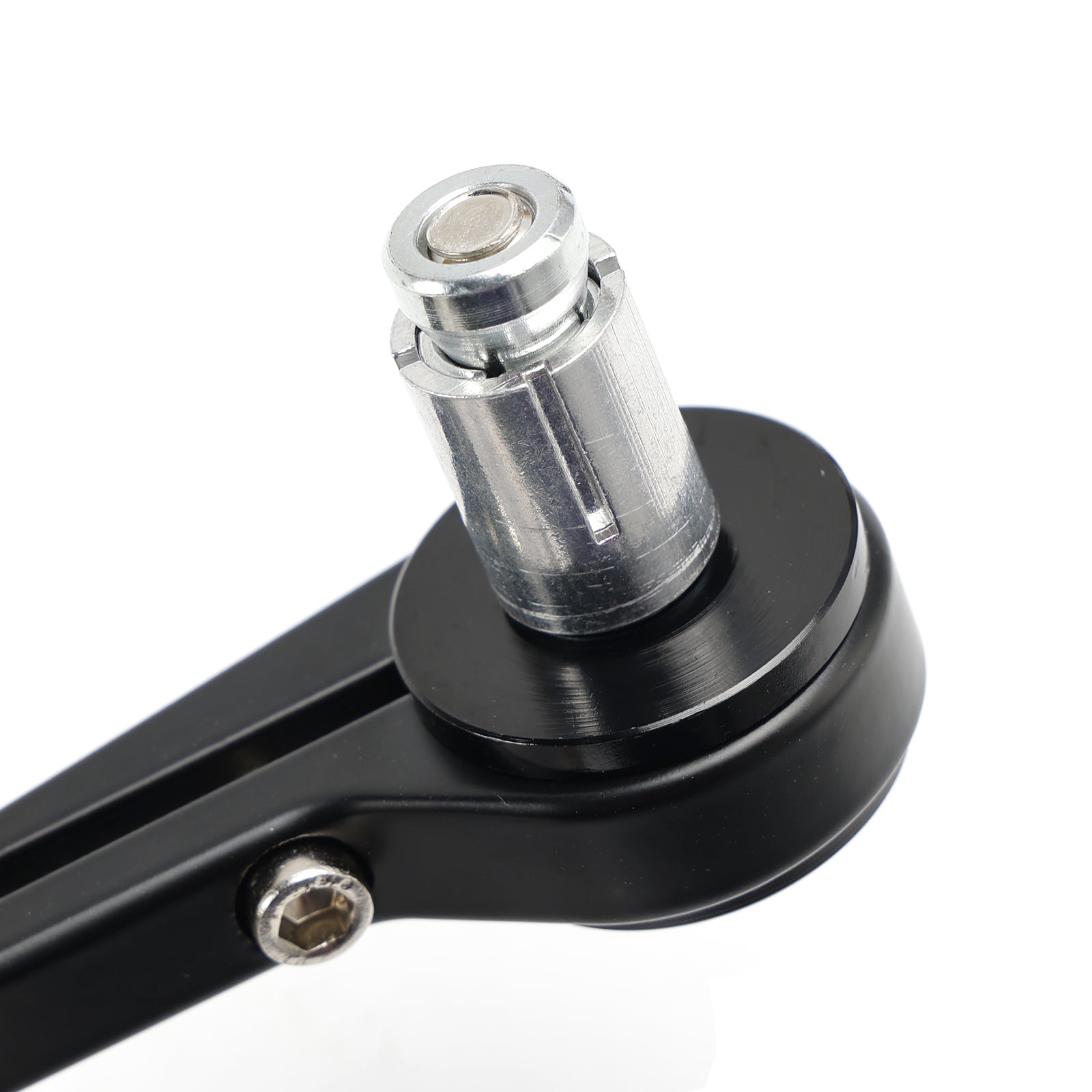 Nye CNC aluminium runde svarte endespeil Cafe Racer Scrambler Par 7/8"