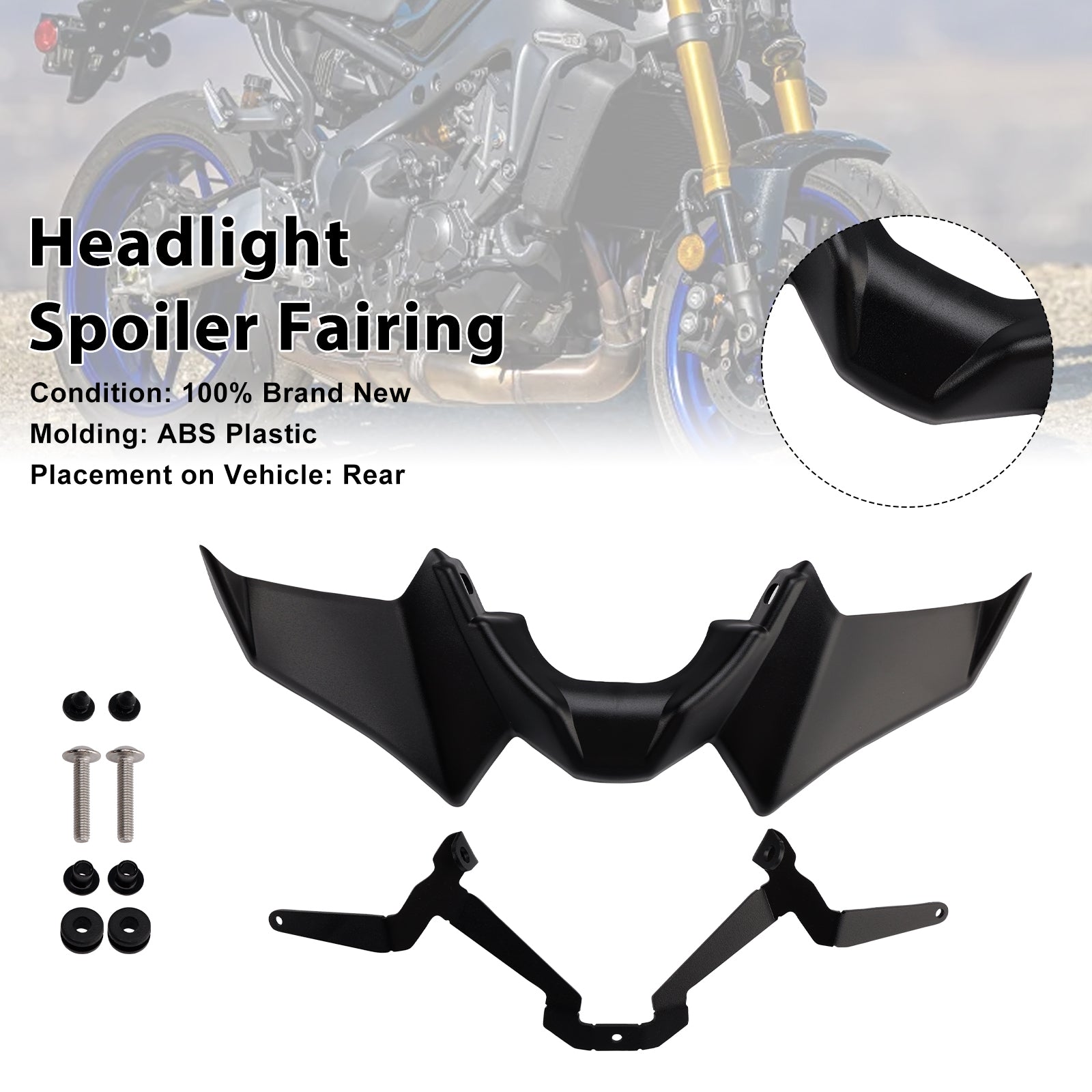 2021-2024 Yamaha MT-07 forskærm næb forlænger kåbespoiler