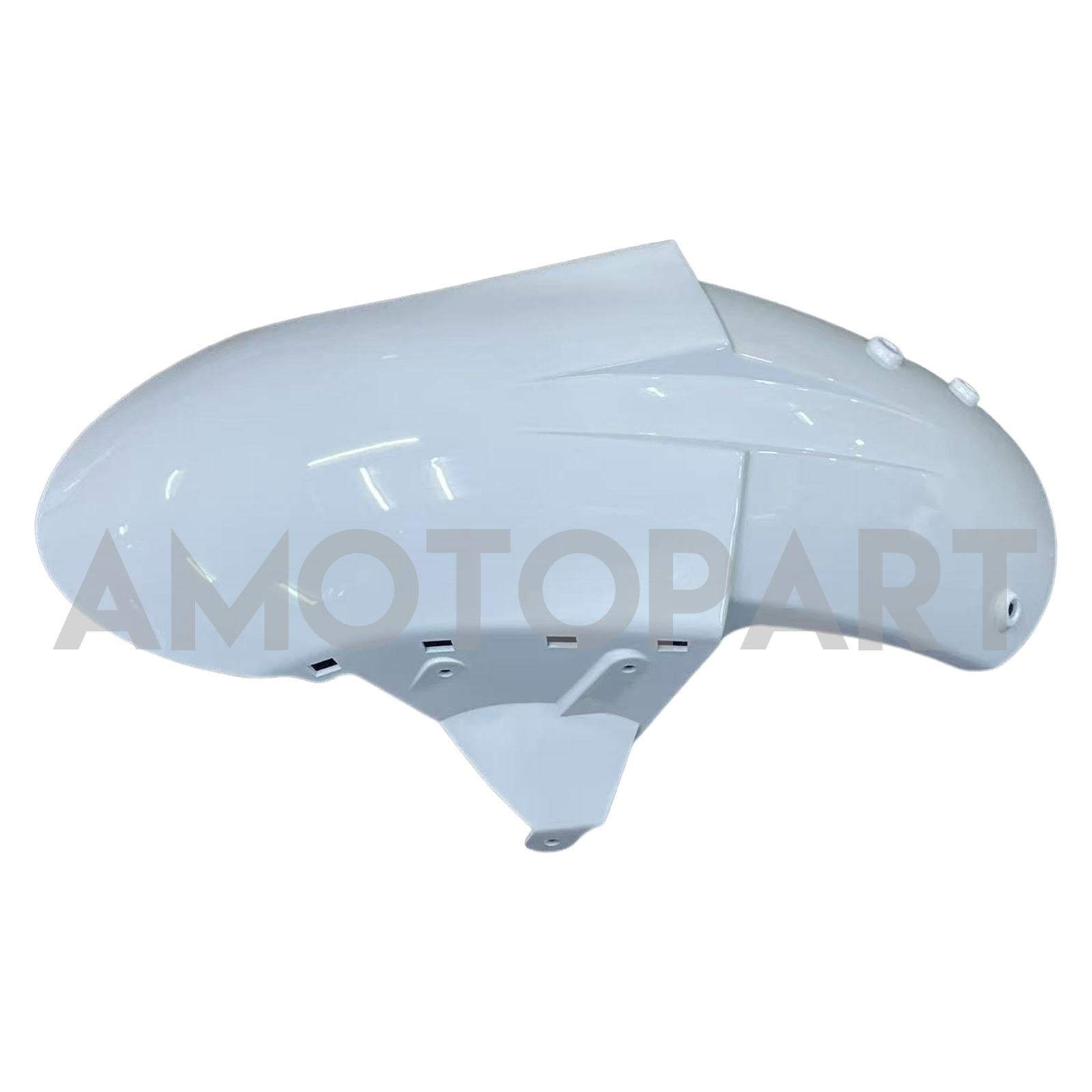 Amotopart 2005-2006 Kawasaki ZX6R 636 White Fairing Kit