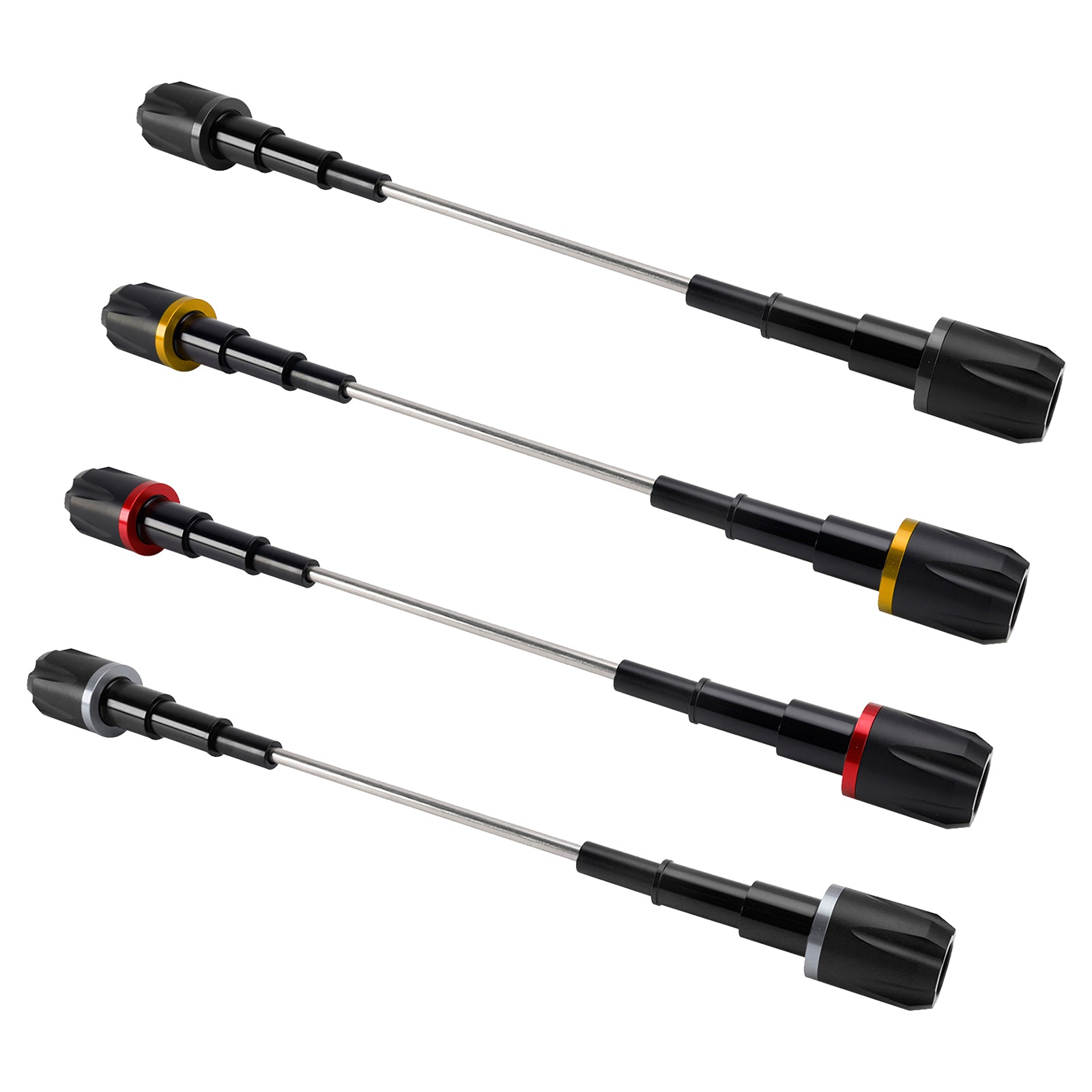 Du Cafe Racer Scrambler 800 Aluminum Frame Crash Slider Protection Gold Black