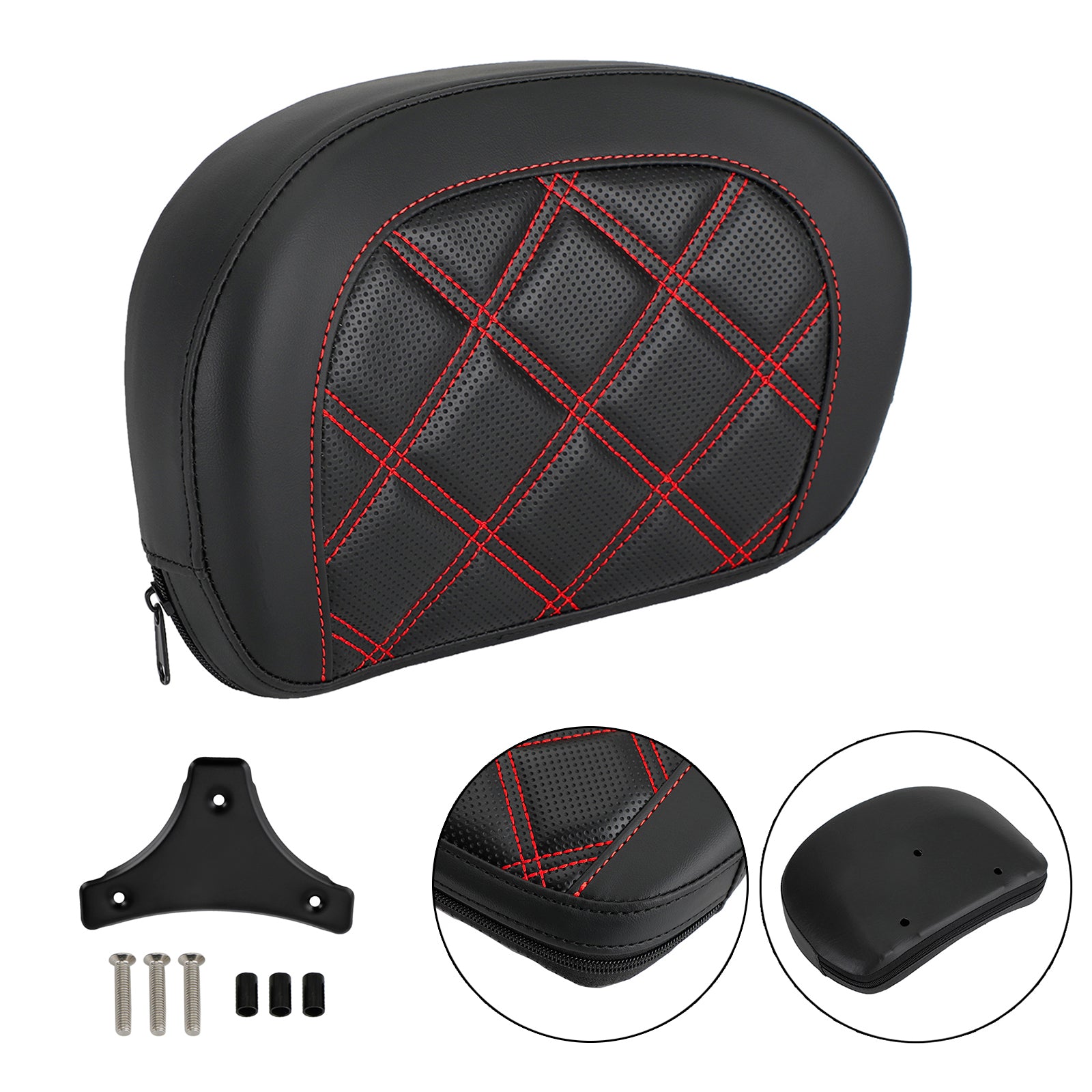 Driver Rider Sissy Bar Seat Backrest Pad for CVO Street Glide FLHXSE 2015-2021