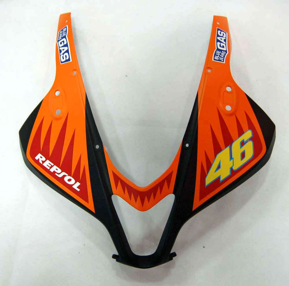 Amotopart 2009-2012 Honda CBR600RR Kit de carenagem amarela e laranja