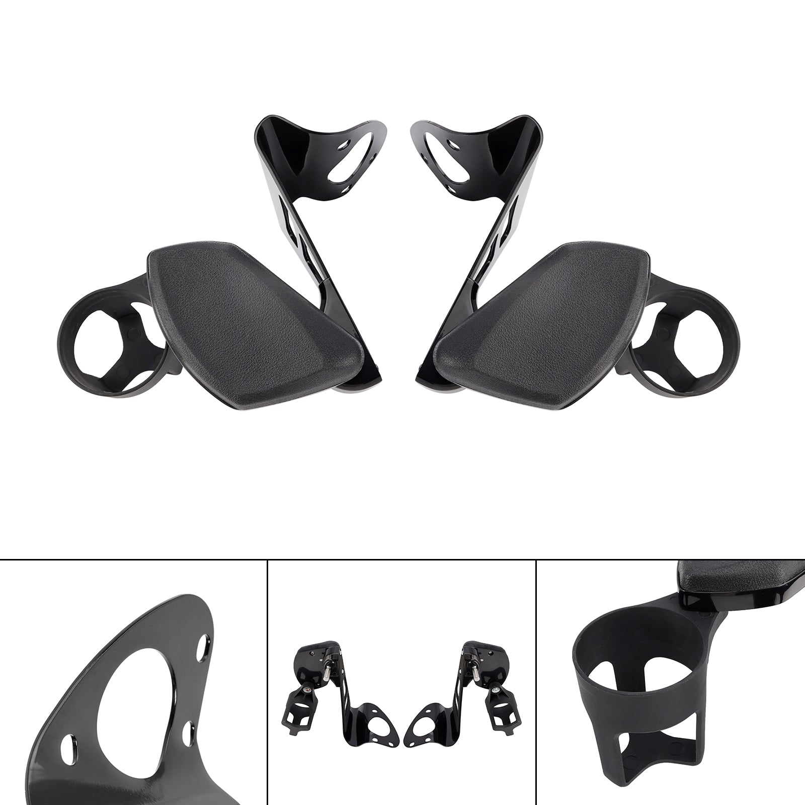 2014-2024 Electra Glide Road Glide Passagier Armlehne mit/ Getränkehalter