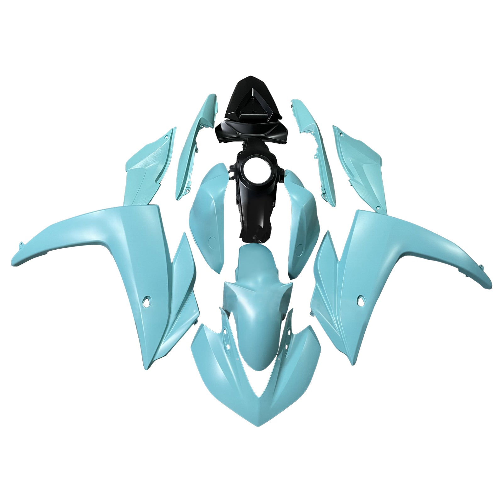 Amotopart Yamaha 2014-2018 YZF R3 2015-2017 YZF R25 Blue Fairing Kit