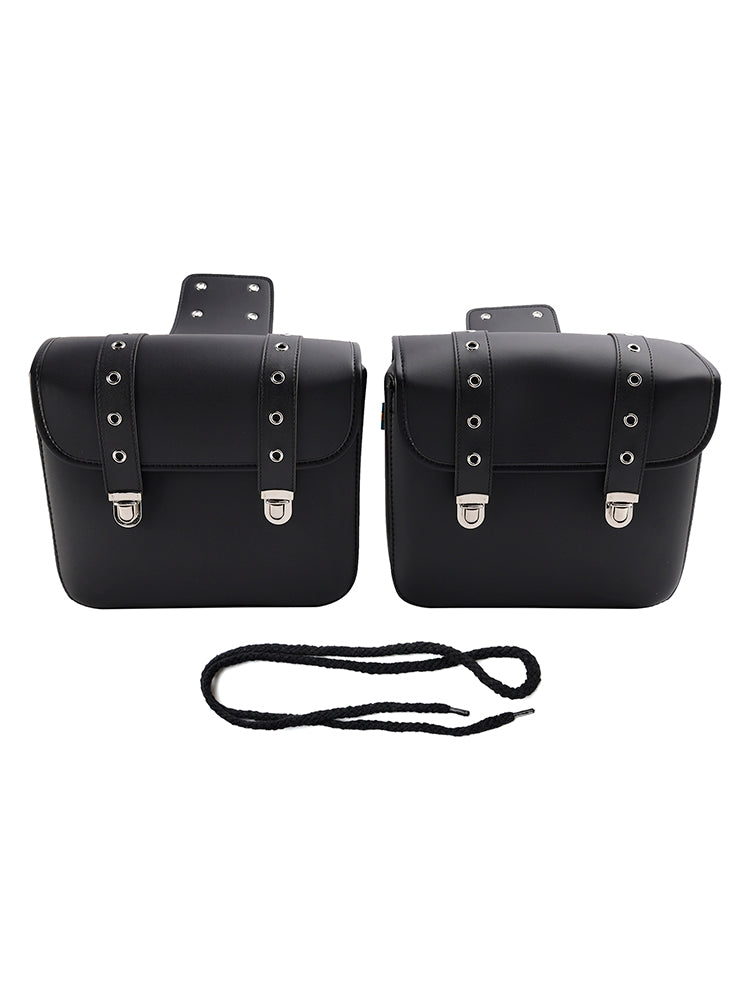 Universal Saddlebag Slagera Storage Tail Bagage PU Bagage Black 20L para Motorcycle