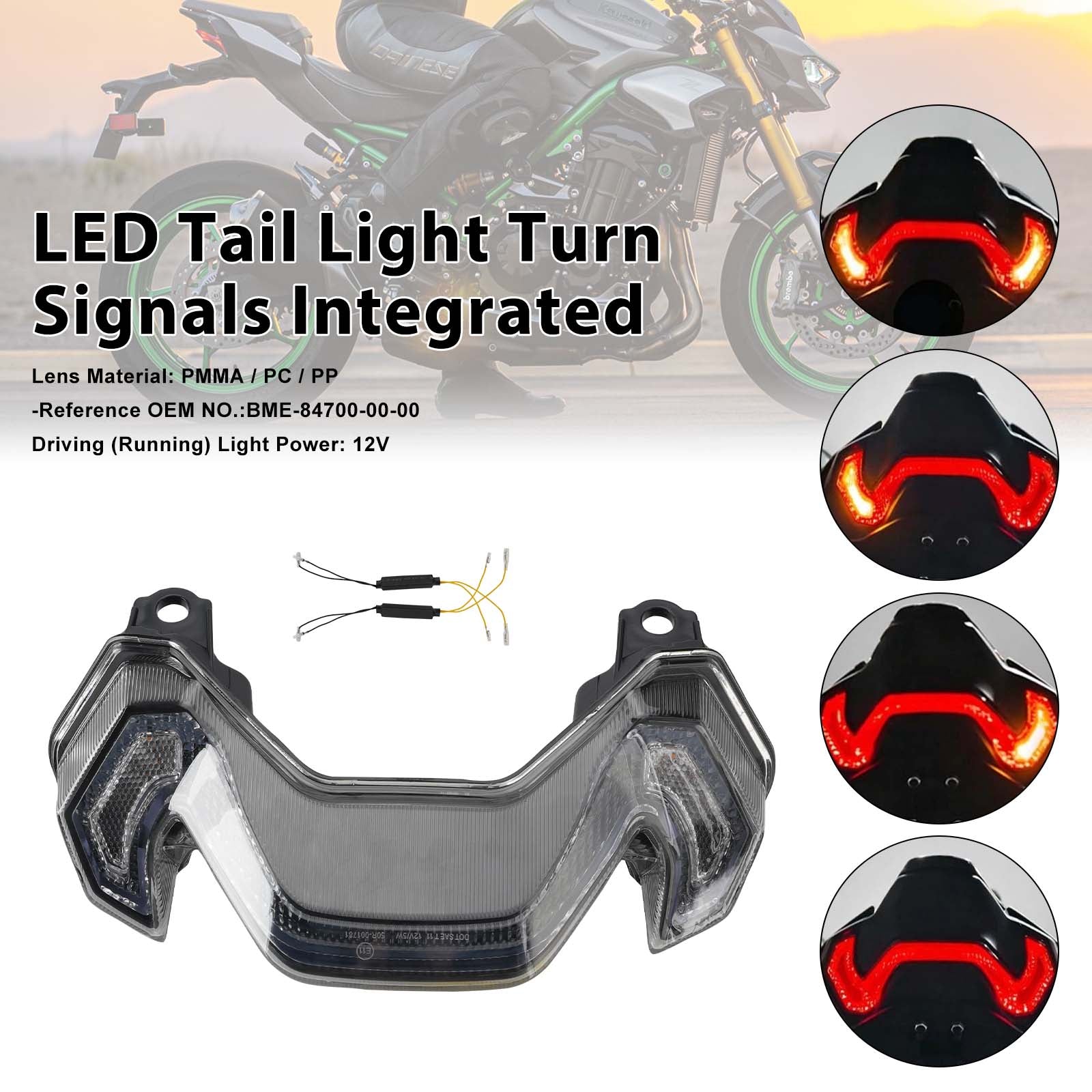 2025-2026 KAWASAKI Z900 Z900SE LED koncové světlo směrovky integrované