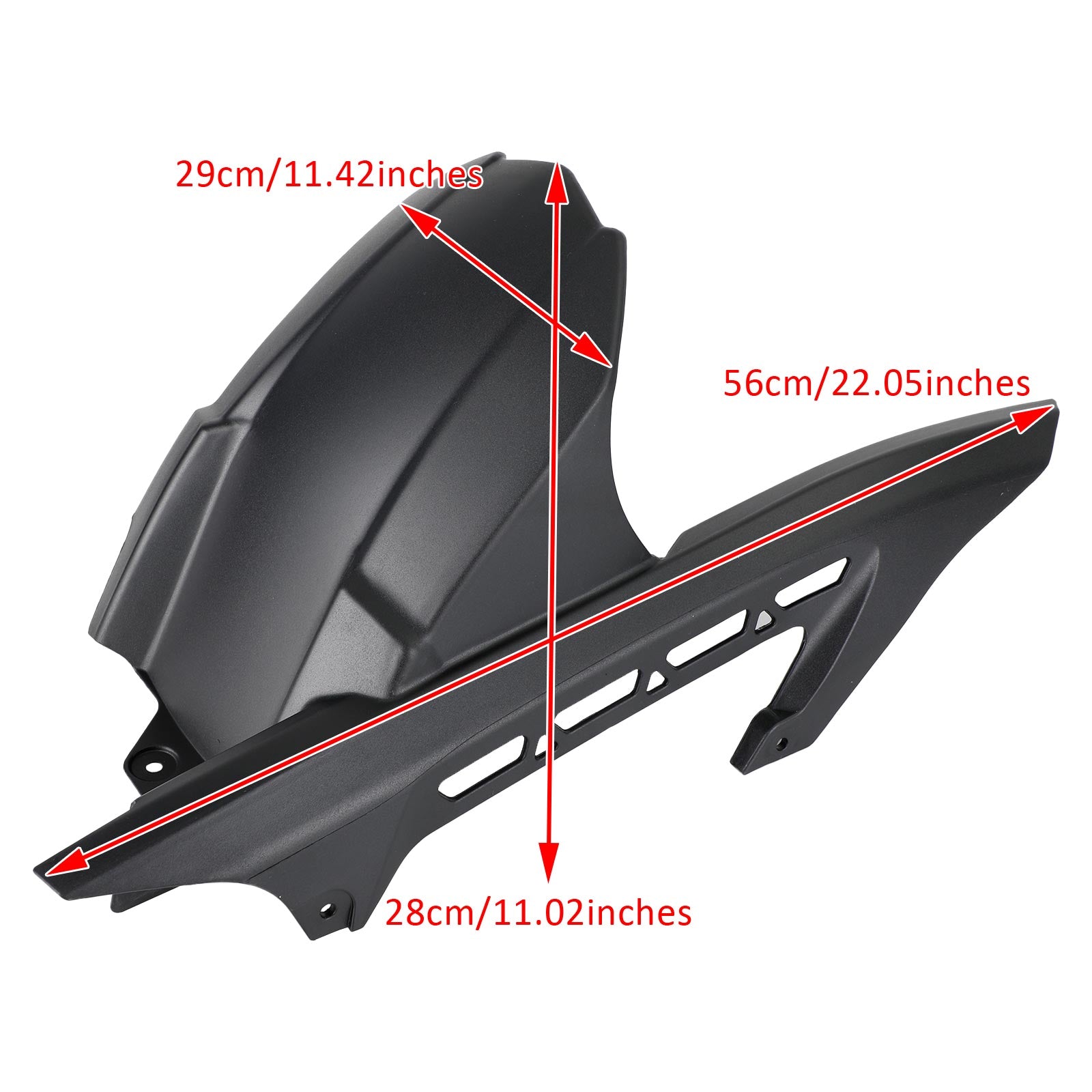 KAWASAKI Z900 Z900RS 17-24 Motorrad Heckfender Reifen Hugger Kotflügel Schwarz