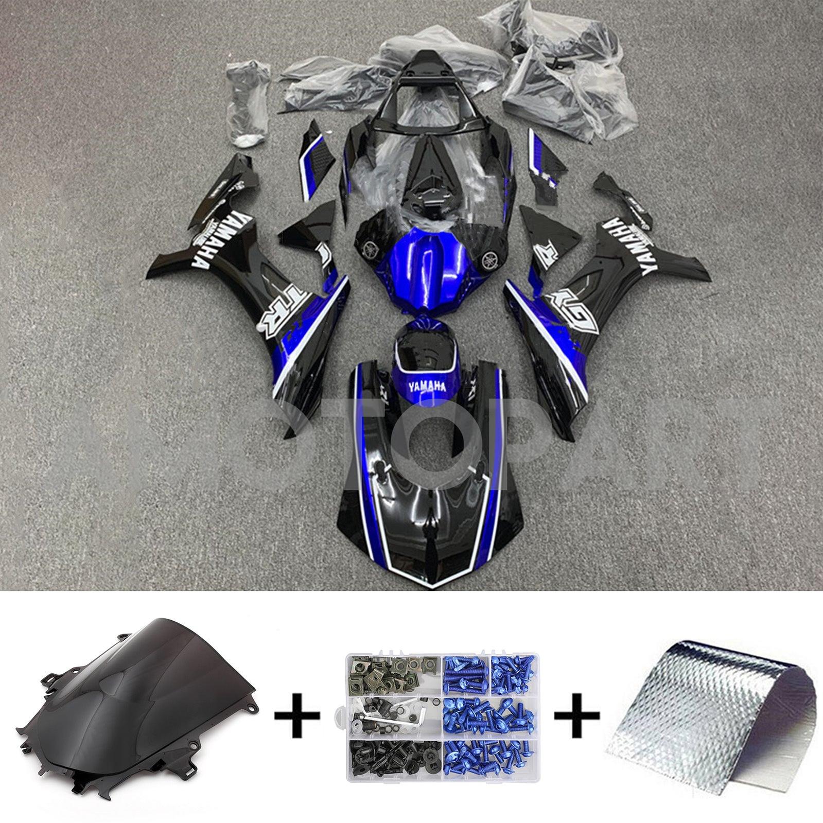 Amotopart Yamaha YZF 1000 R1 2015-2019 Blue&Black Style13 Fairing Kit