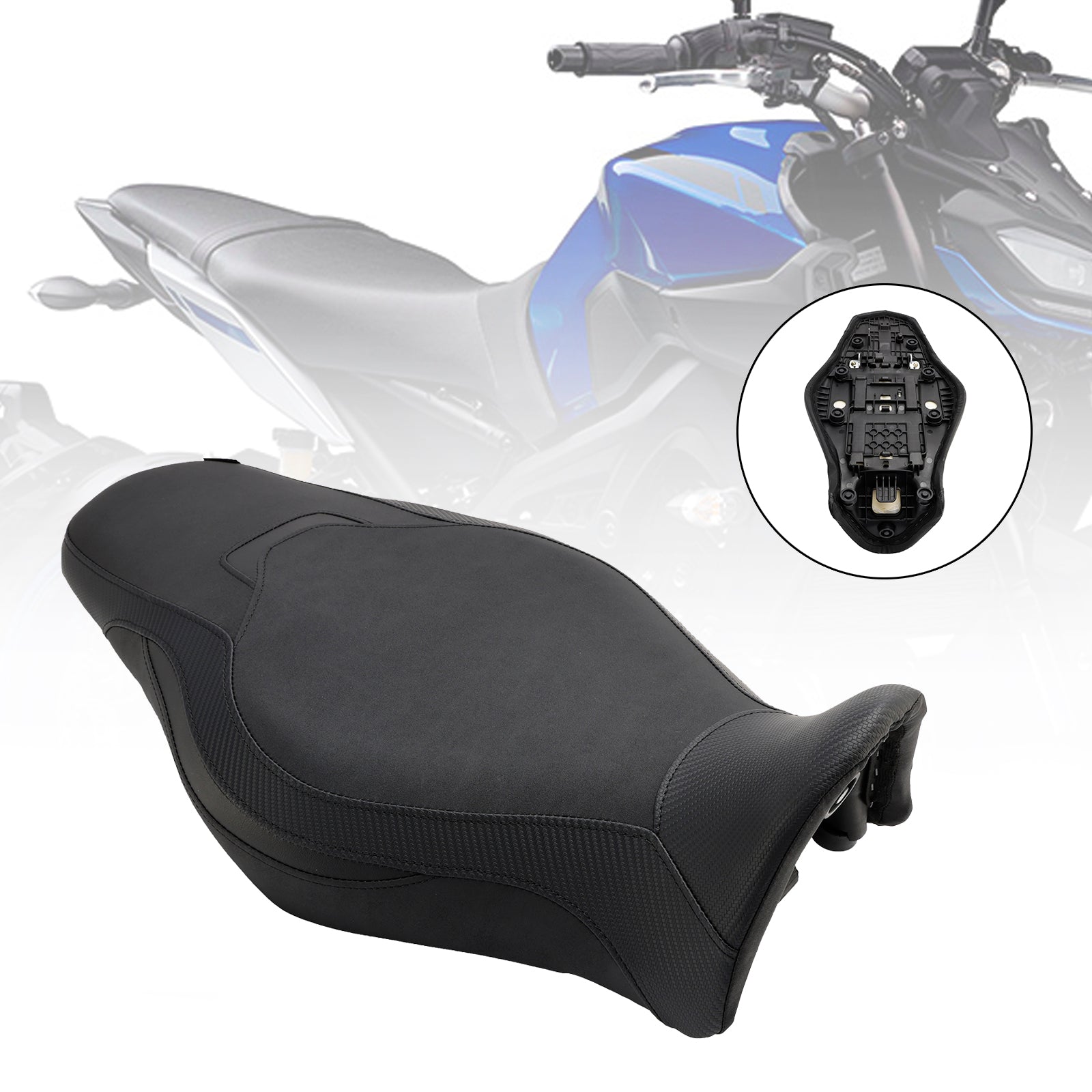 21-23 Yamaha Mt-09 Mt-09Sp Rider Passenger Seat Front Rear Cushion Gray