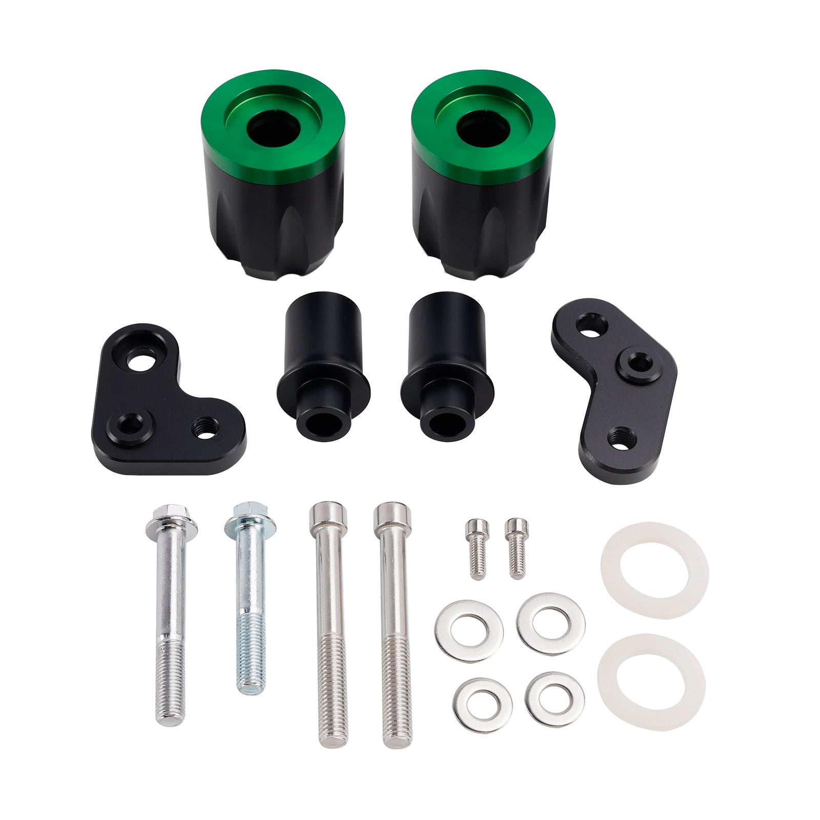 2024-2025 KAWASAKI ZX-6R ZX 6R CNC Anti-Crash Frame Sliders Protector Green