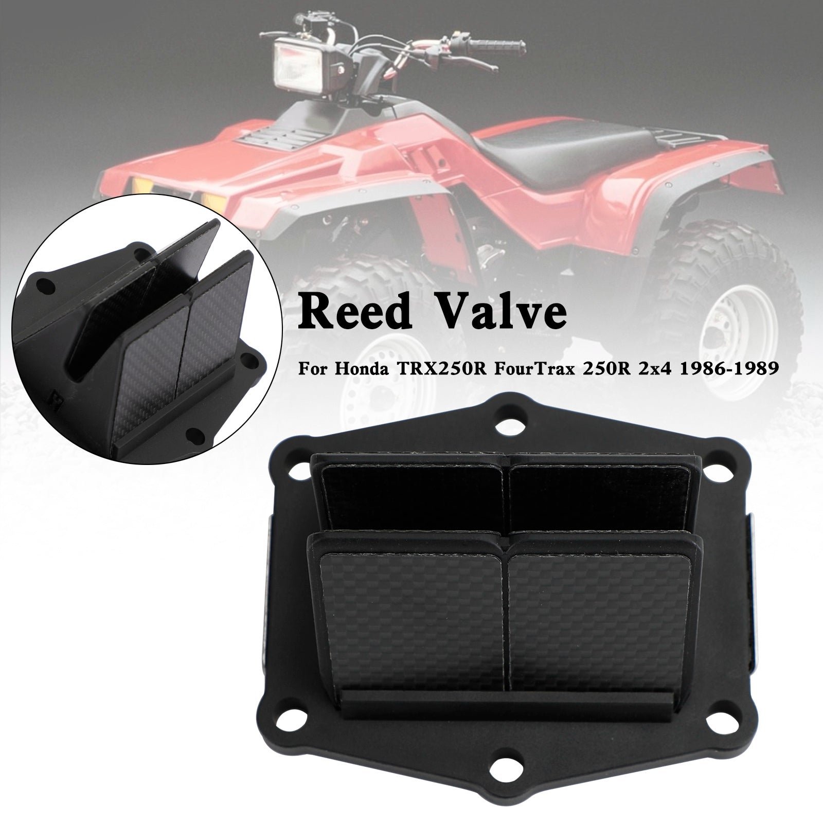 1986-1989 Honda TRX250R FourTrax 250R 2x4 V305B Reed Valve System