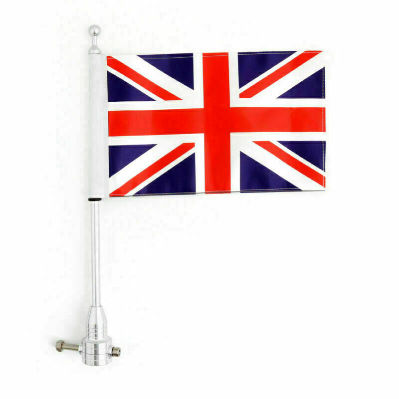 Motorcykel bagflagstang og striber UK Flag Mount til Road King Sportster 883