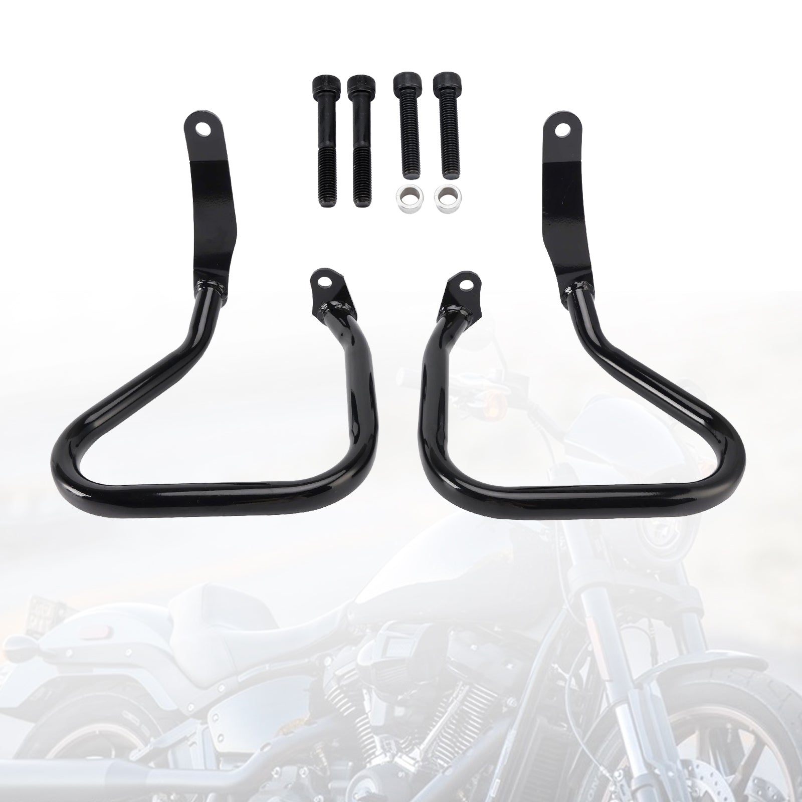 22-24 Harley Low Rider Fxlrst Engine Guard Frame Anti-Crash Bumper Protector Black