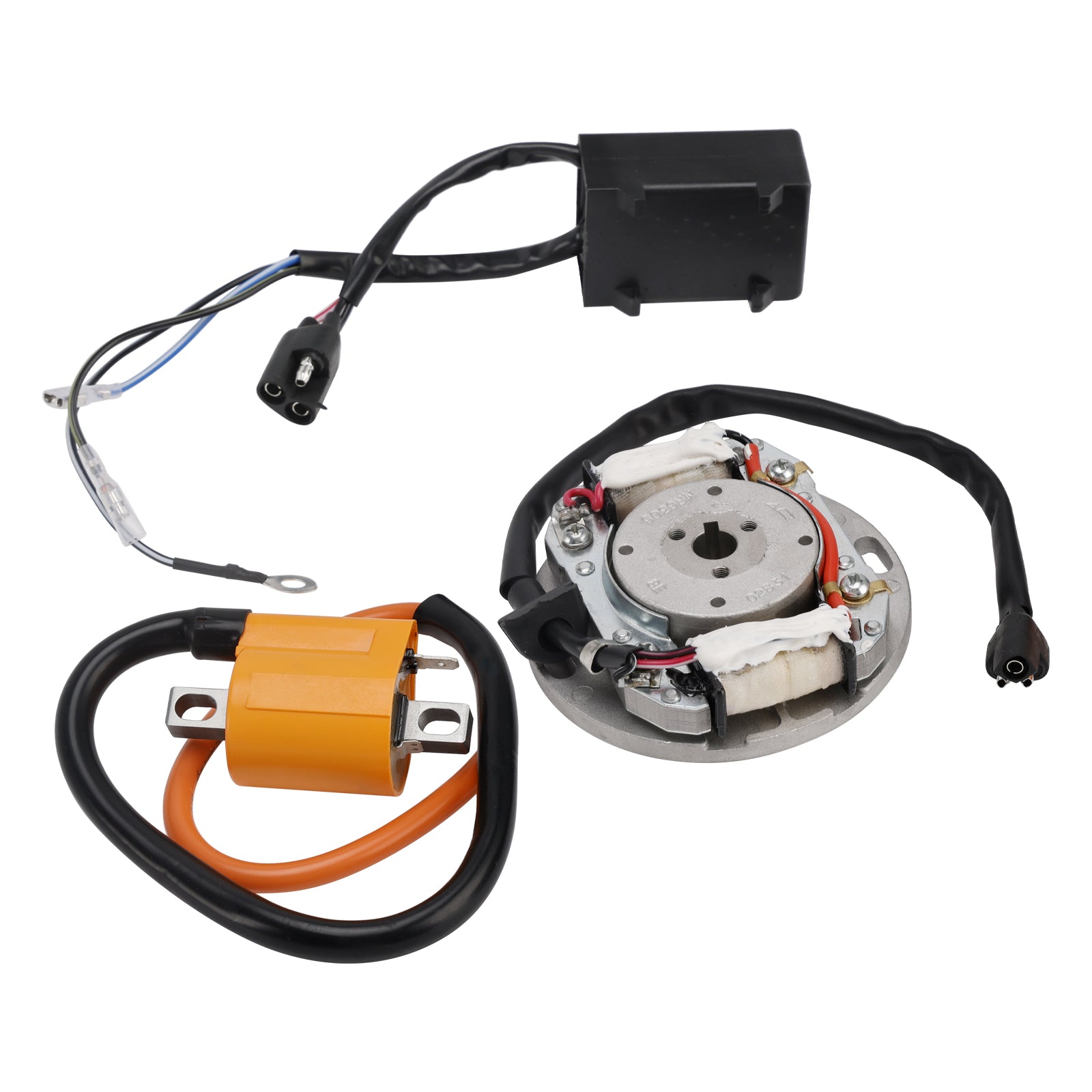 Suzuki RM125 RM250 RM400 RM500 Stator Flywheel Rotor CDI Ignition Coil Kit