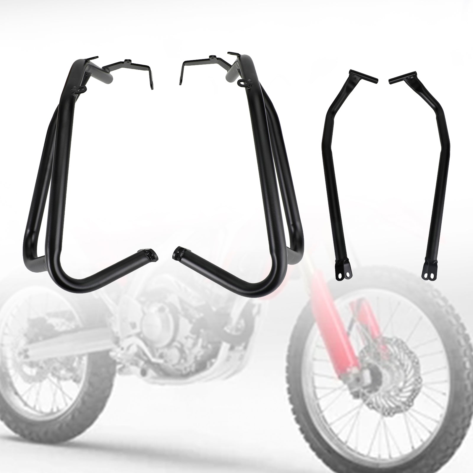 Engine Guard Crash Bar Protector Bumper Upper Lower For Honda Crf250 Rally 17-20