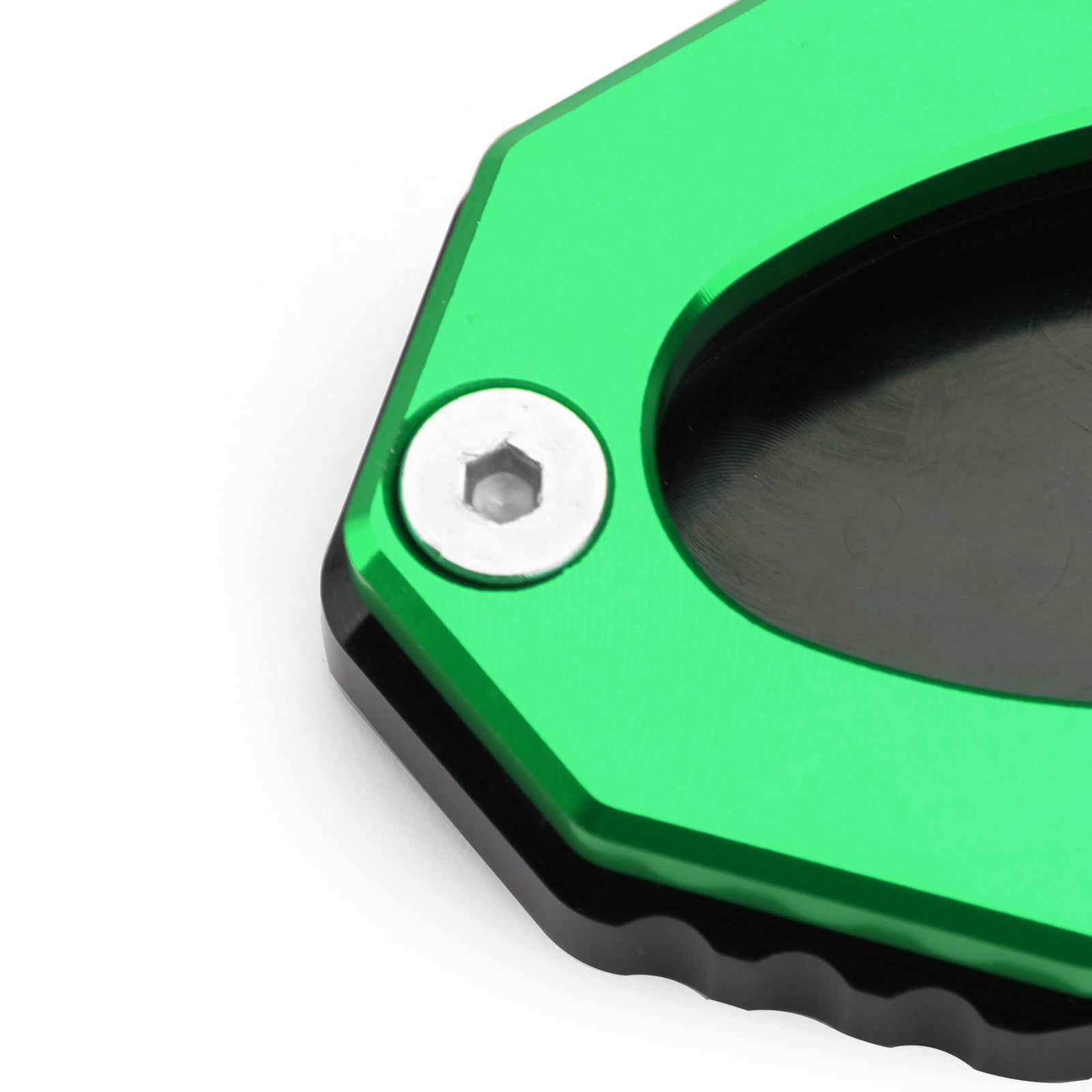 17-19 KAWASAKI Z900 Z1000SX Kickstand Side Stand Plate Extension Pad Green