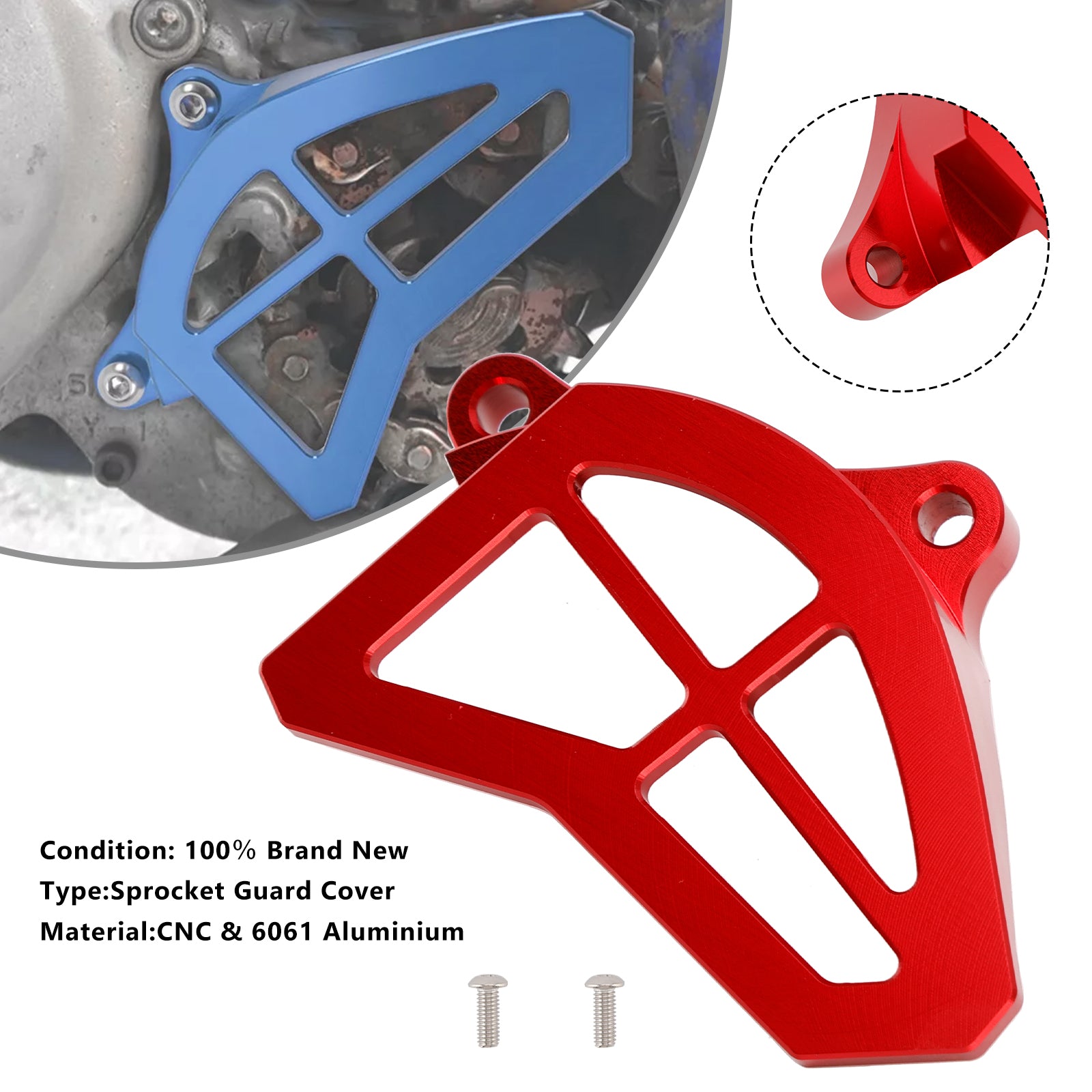 1993-2004 Yamaha YZ125 Sprocket Guard Cover Aluminum Chain Protector