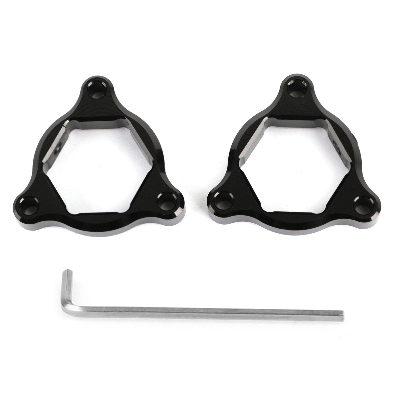 22MM Kawasaki Z1000 03-06 ZX636 Ninja 650R Fork Pre Adjusters Black