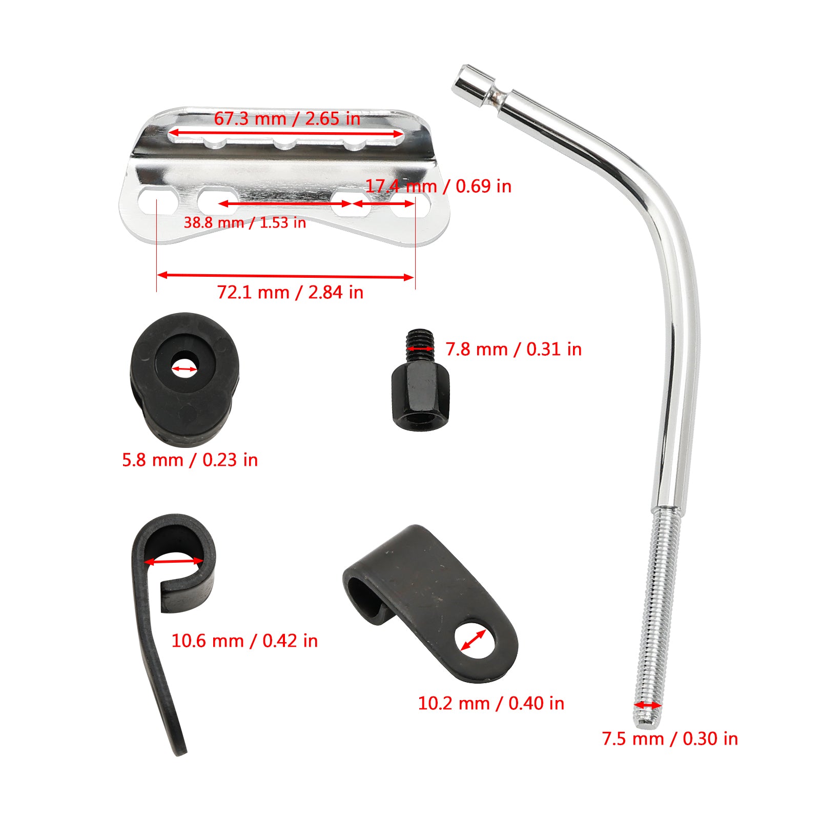 Voorruitbevestiging Bracket Universal Motorcycle Retro Cafe Racer Headlight