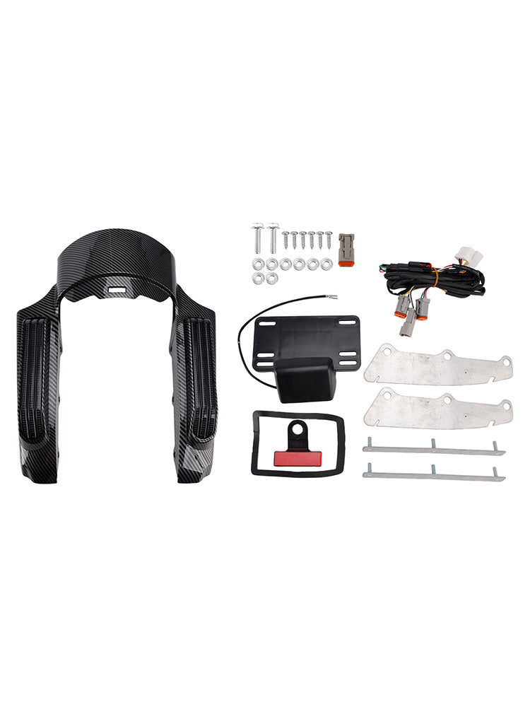 Passend für 2014 Touring Road King FLHR Street Glide Heckfender mit LED-Beleuchtung