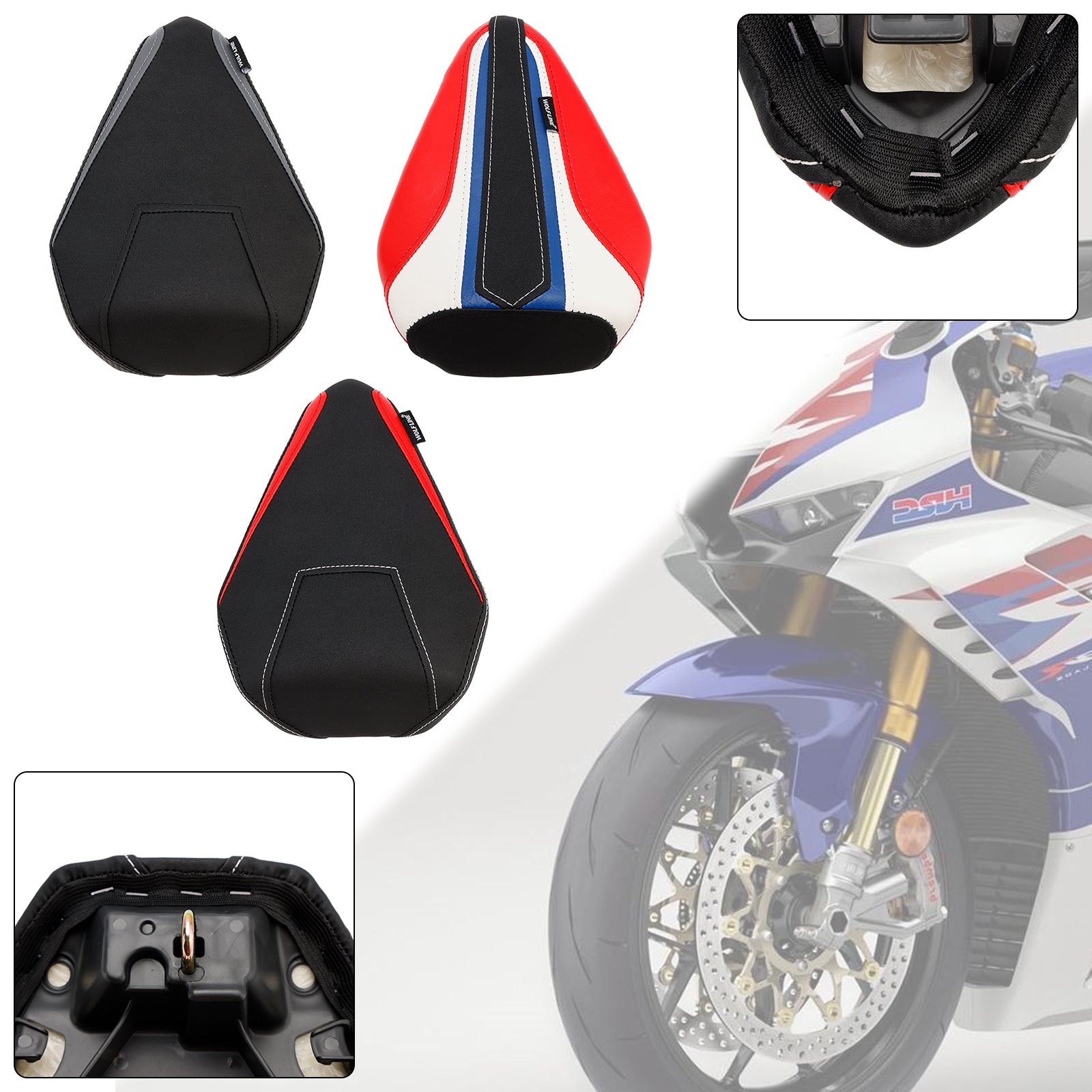 2020-2023 Honda Cbr1000Rr-R Rear Passenger Seat Cushion Pillion Flat Red
