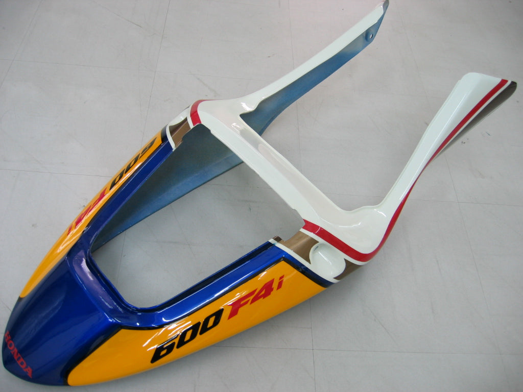 Amotopart 2001-2003 Honda CBR600 F4I Blue & White Stripe Fairing Kit