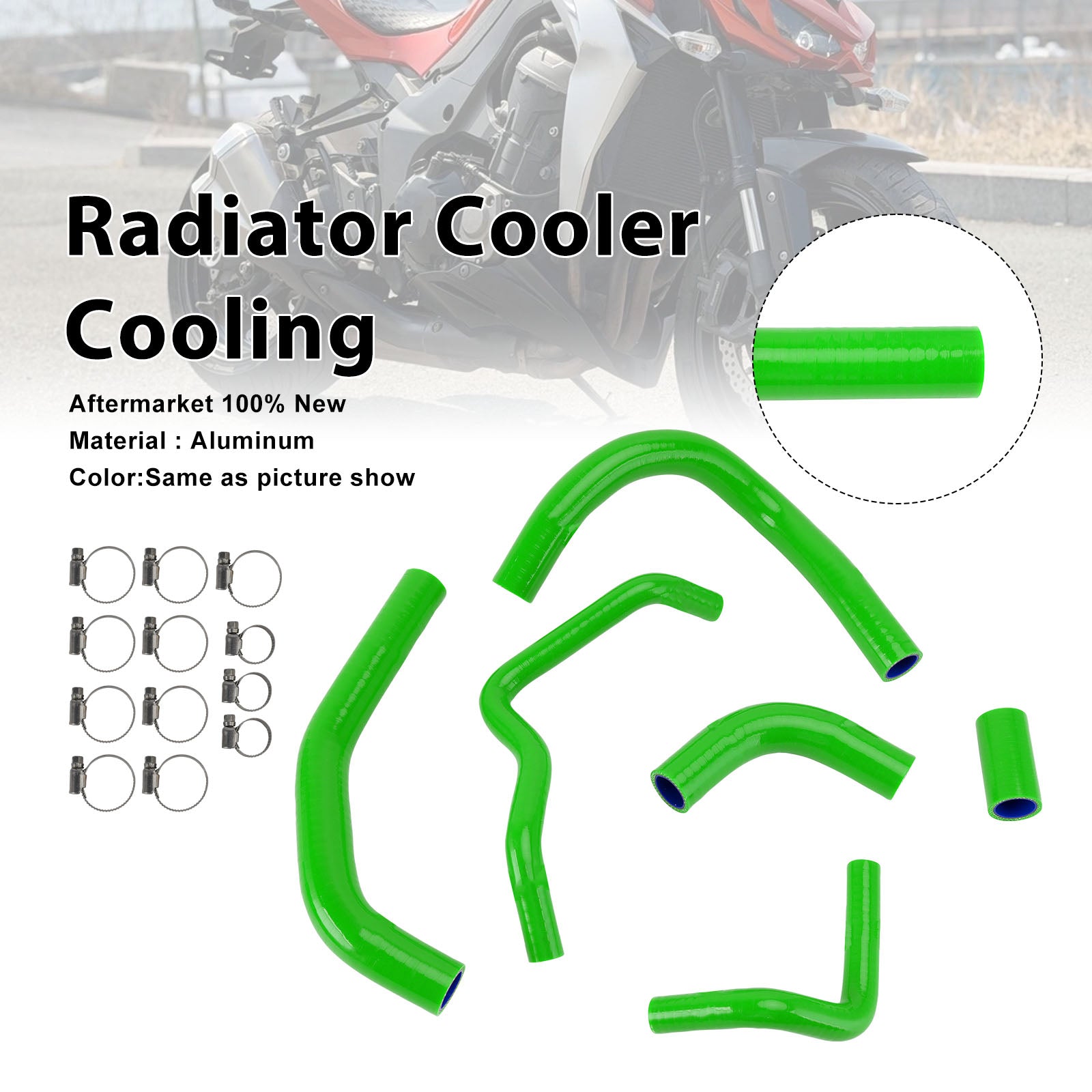 Kawasaki Z1000 Z1000SX Z1100 Silicone Radiator coolant Hose kit