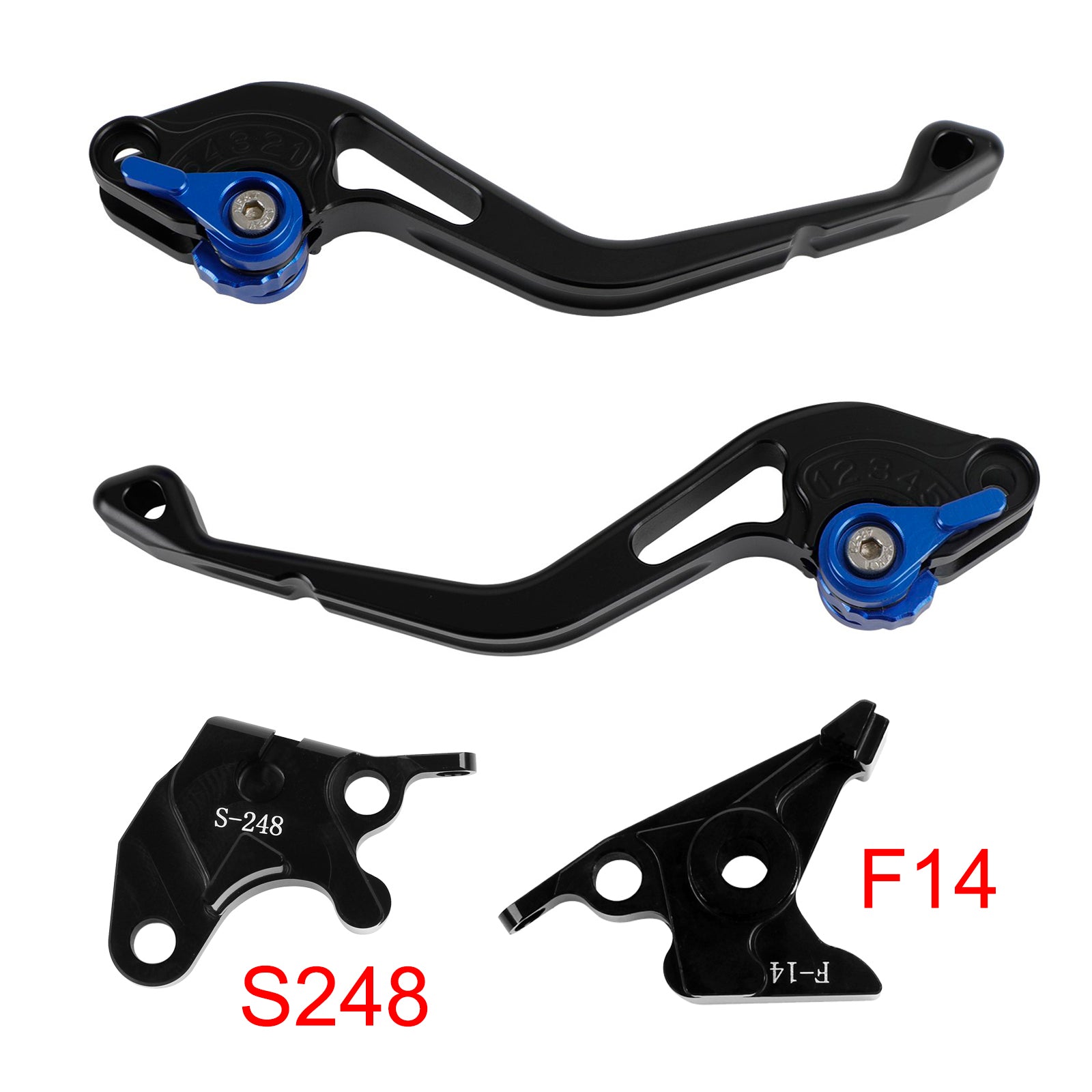 Suzuki GSXR600 750 1000 DL650 GSR600 Blå NY kortkoblingsbremsegreb
