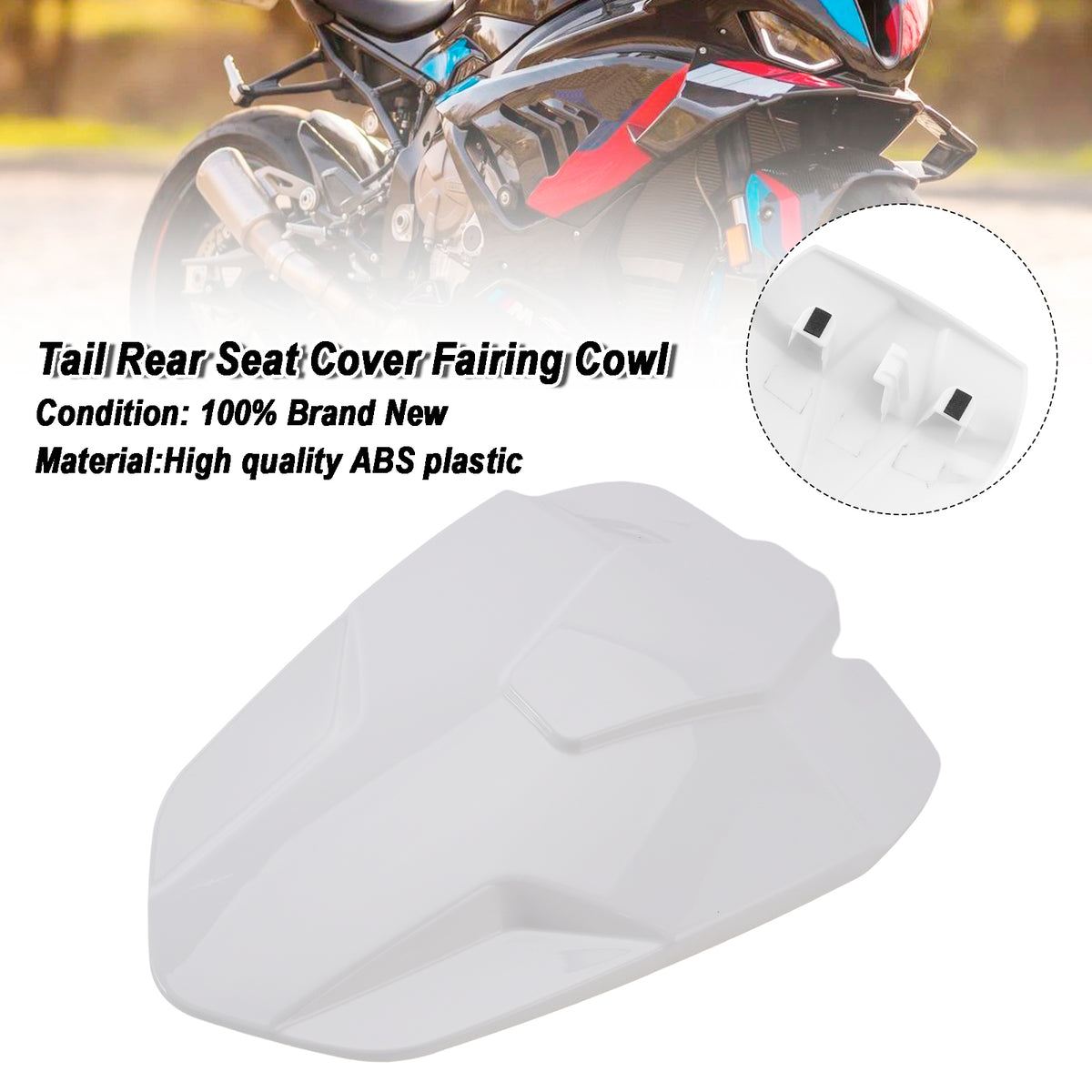 2023-2026 BMW S1000RR Rear Seat Cover Passenger Fairing Cowl