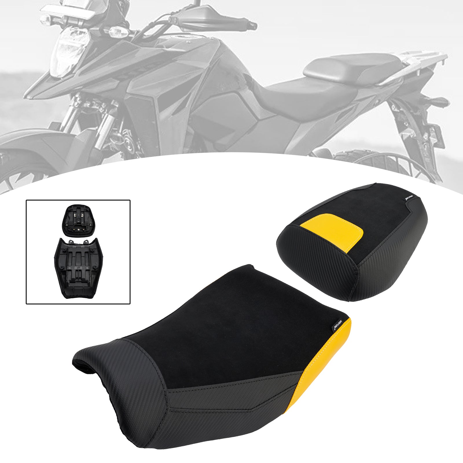 2024-2025 Suzuki V-Strom250Sx Lower Front W/ Rear Seat Driver Pillion Yellow