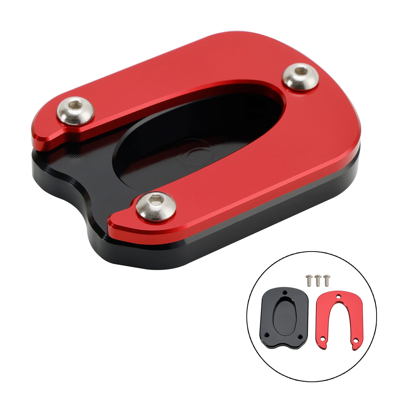 21-23 Almohadilla de placa ampliada con soporte Meteor 350