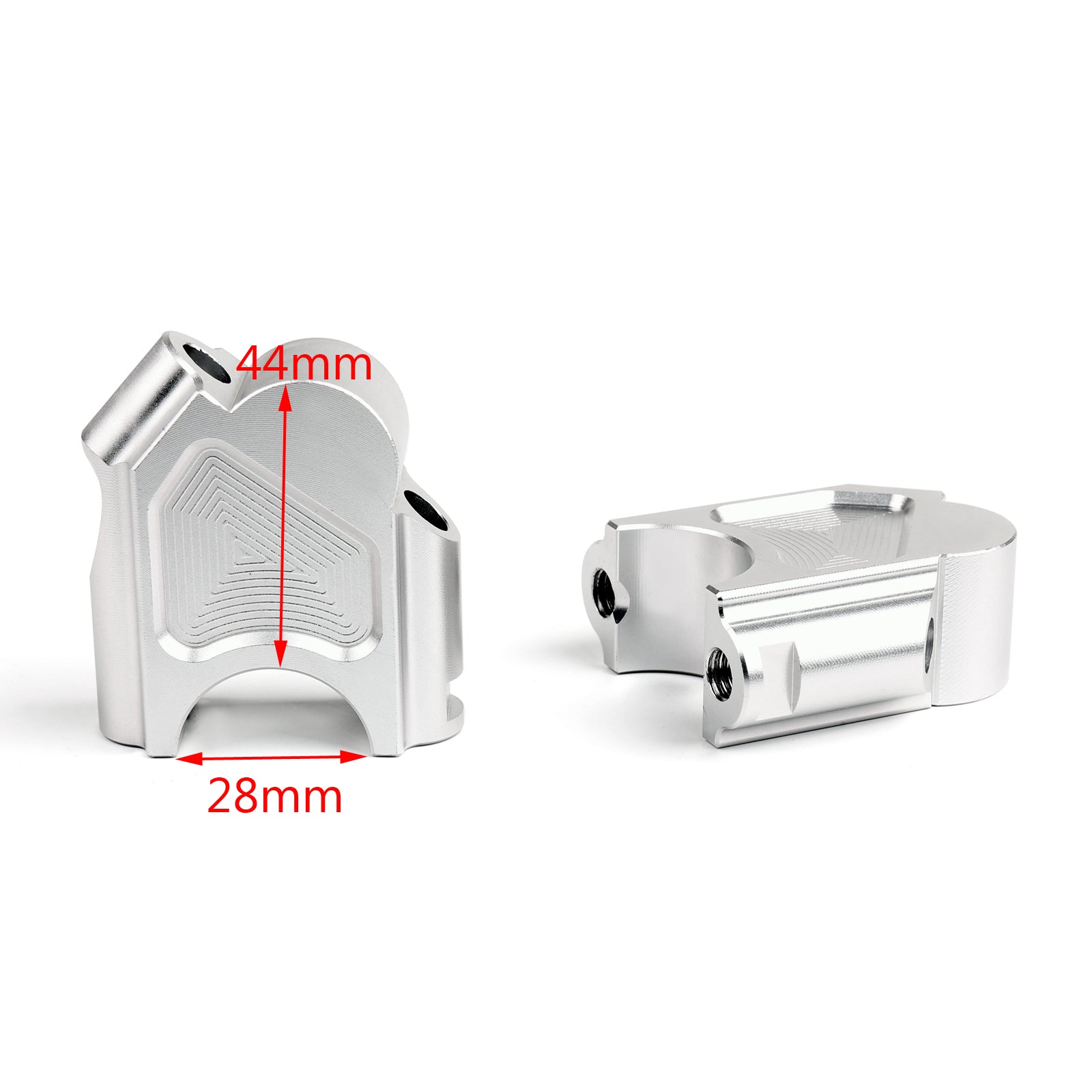 Coppia kit riser manubrio moto nero sposta la barra verso l'alto per BMW F800GS 2008-2017