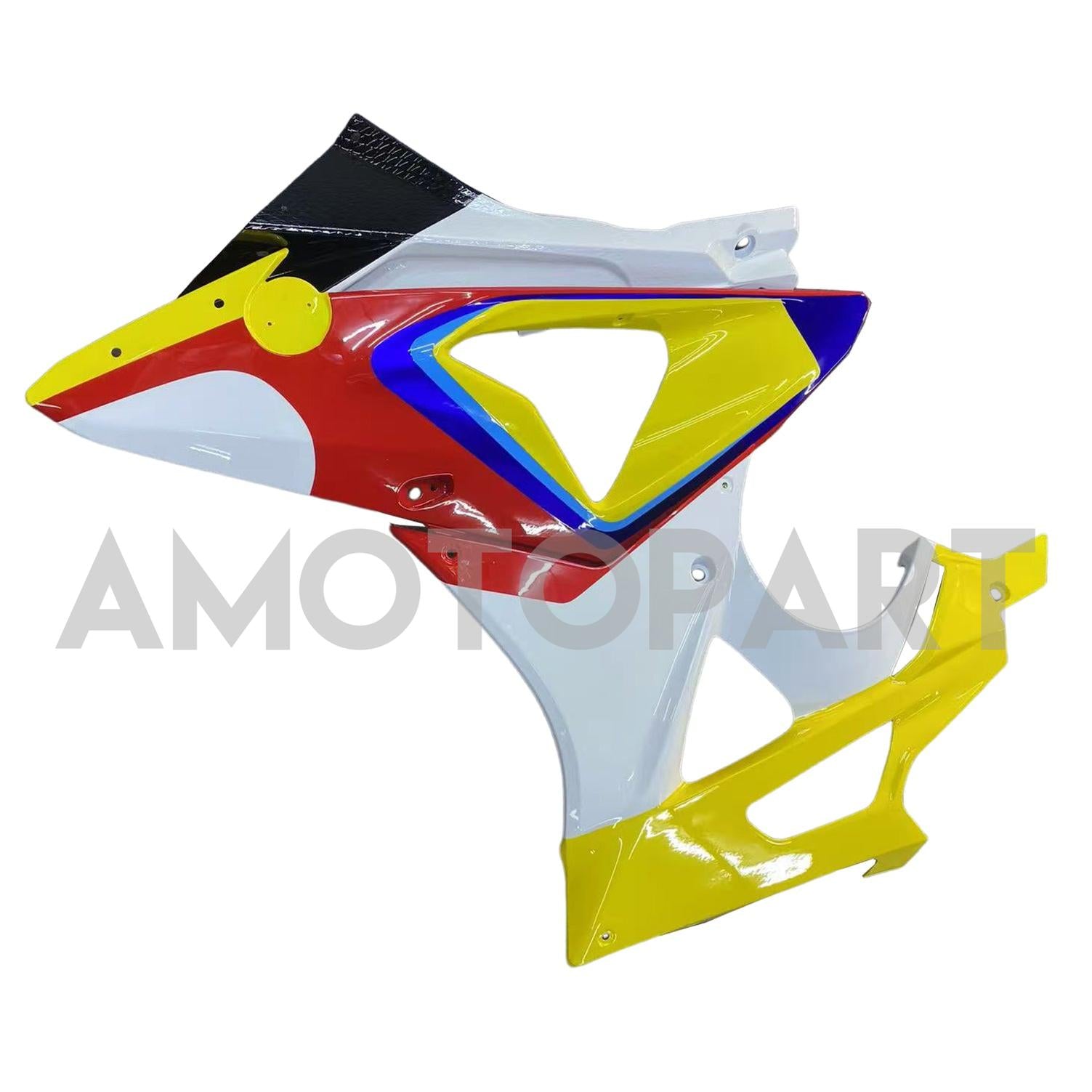 Amotopart 2009-2014 BMW S1000RR Kit de carénage jaune blanc bleu