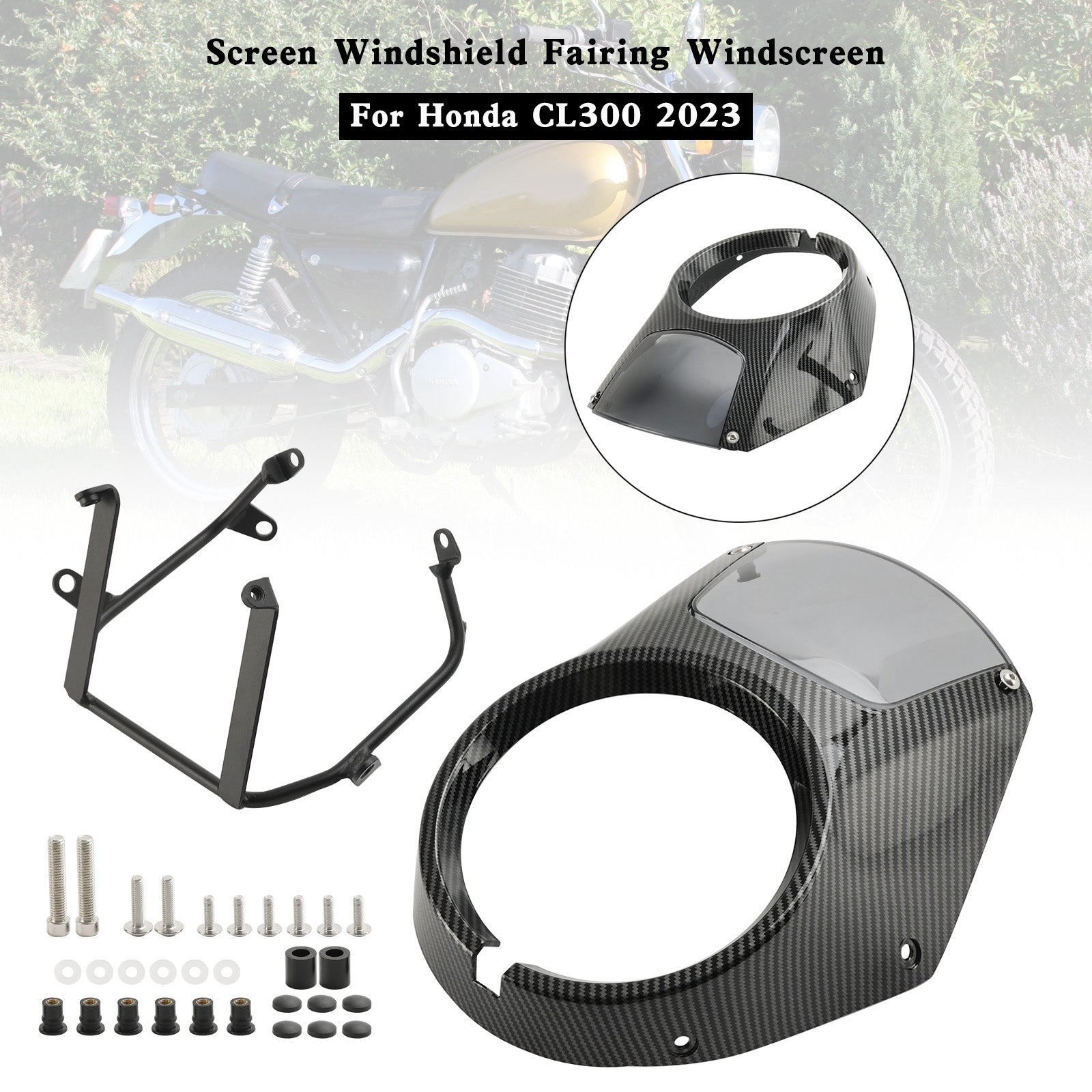 ヘッドライトフロントガラスフェアリングフロントガラスホンダ CL300 2023