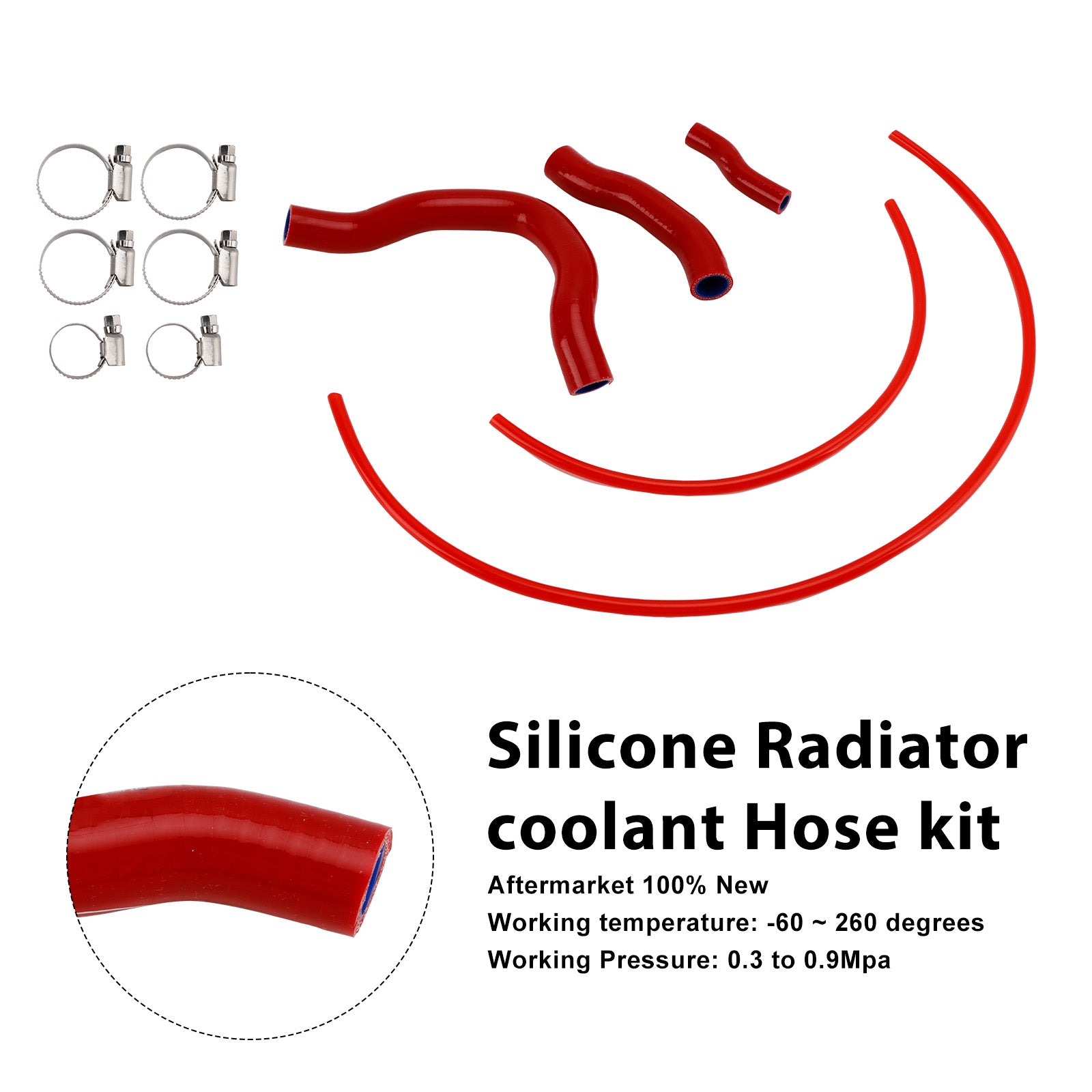 23-25 Honda CB750 Hornet XL750 Transalp Silicone Radiator coolant Hose