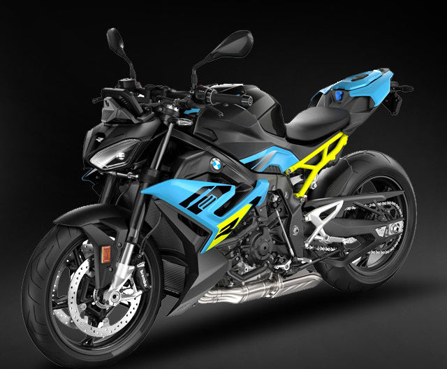 Amotopart 2021-2025 BMW S1000R Black Light Blue Fairing Kit