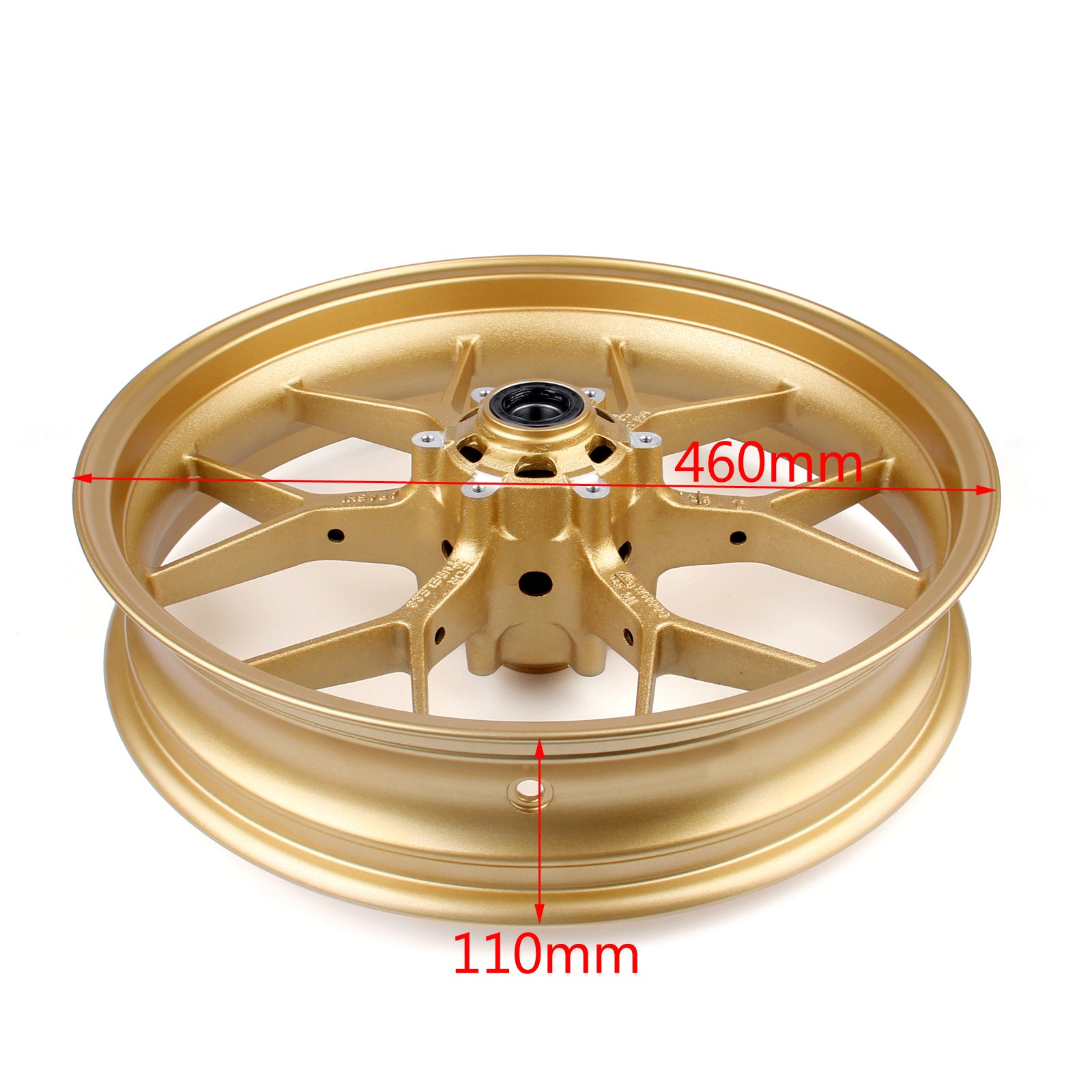 2008-2016 NEW Honda CBR1000RR Complete Gold Front Wheel Rim