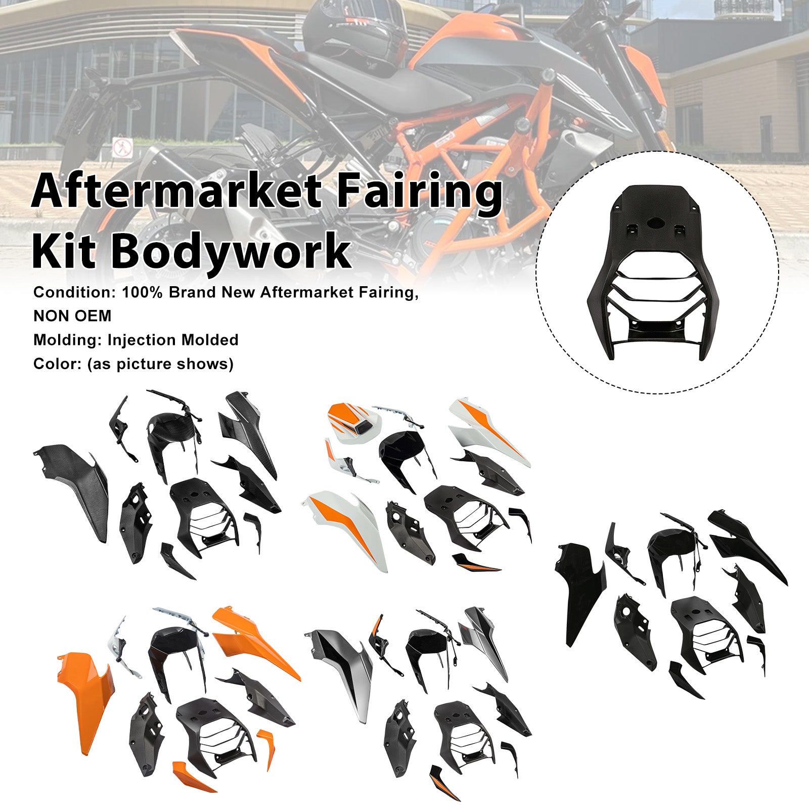 Amotopart 2017-2023 Duke 390 Fairing Kit