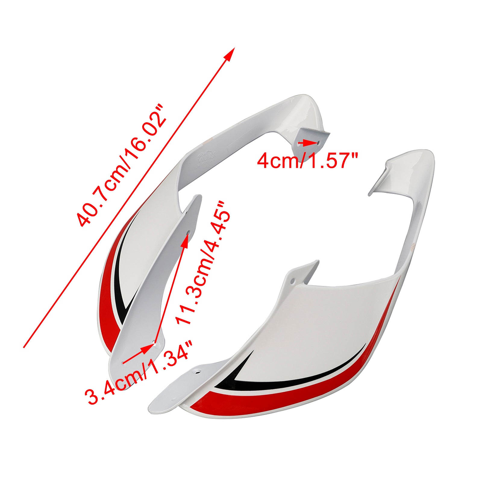 2021-2024 Yamaha YZF R1 R1M Voorzijde Winglets Vleugels Spoiler Kuip