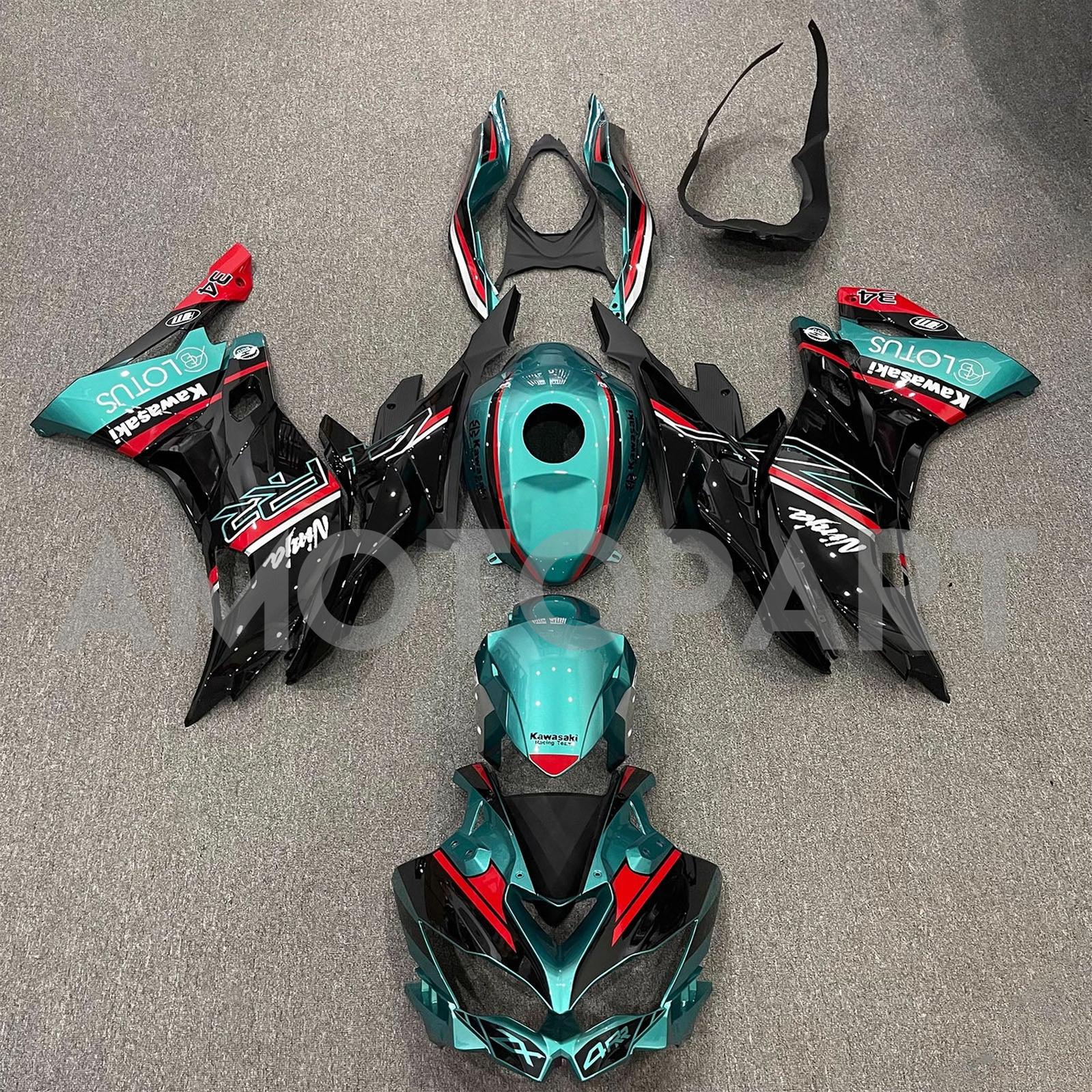 Amotopart 2019-2025 Ninja ZX25R ZX4R ZX4RR Kawasaki Fairing Kit Collection Two