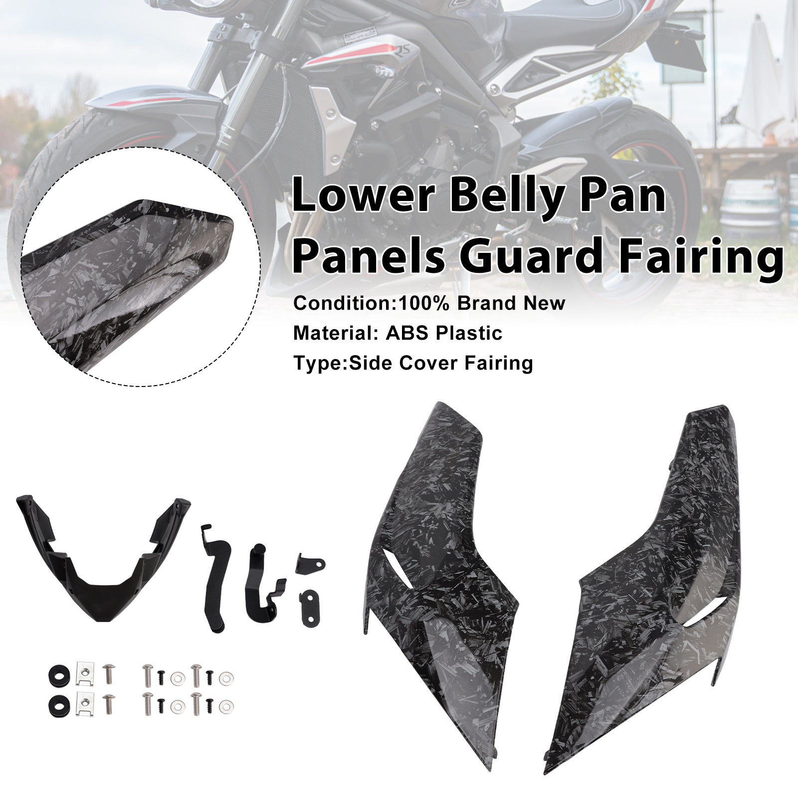 2020-2022 Street Triple 765 R/RS Lower Belly Pan Panels Guard Fairing