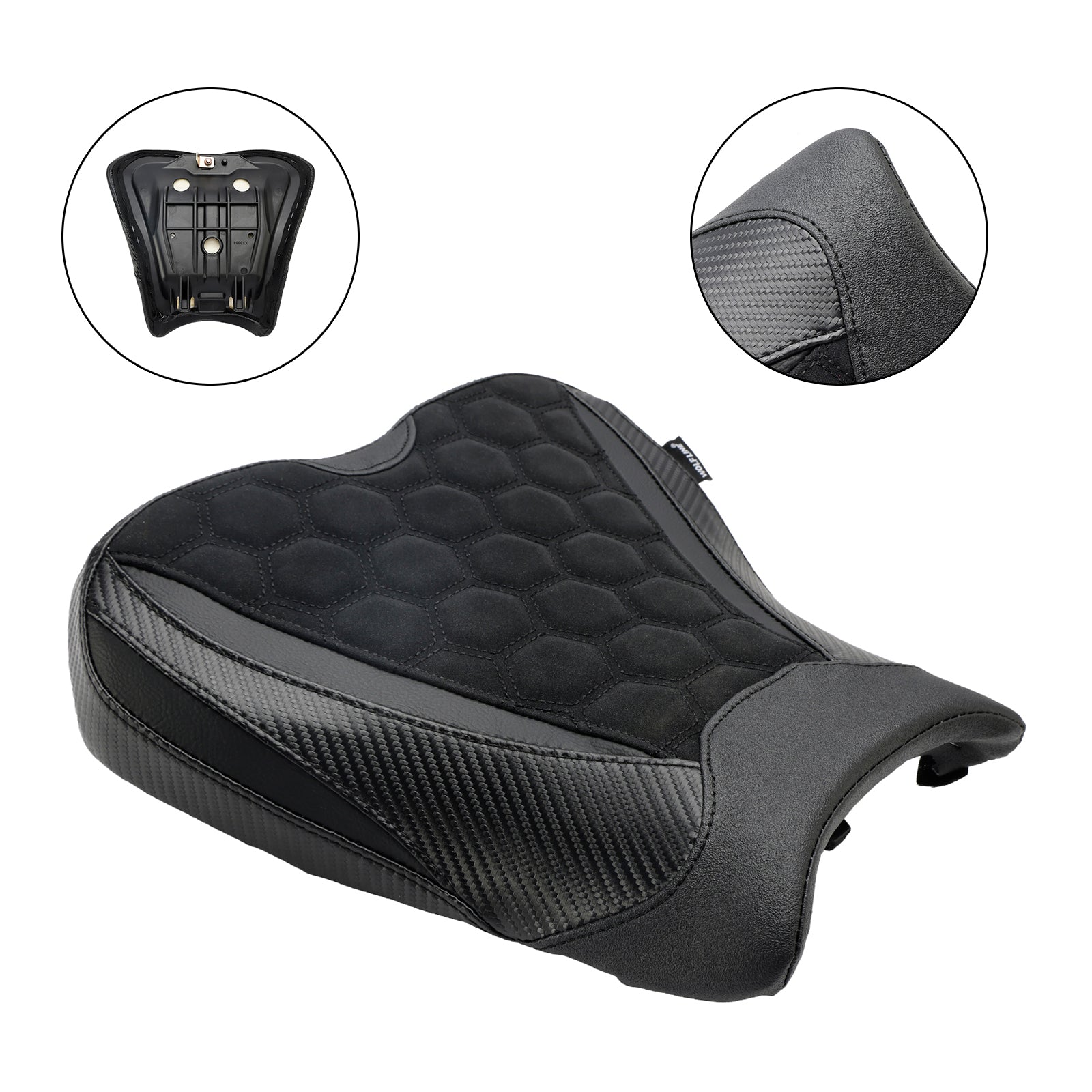 KAWASAKI ZX-4R RR 2023 Front Driver Raider Seat Pillion Saddle Black