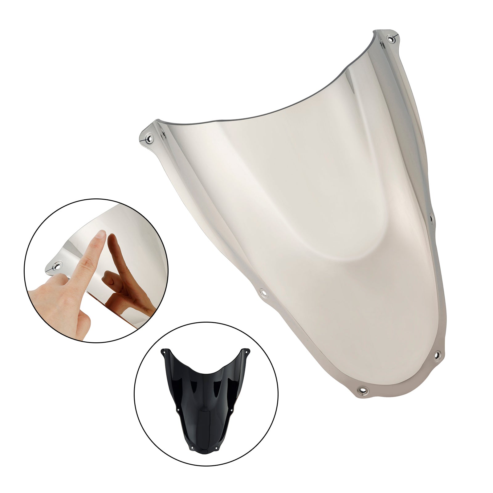 06-10 ヤマハ RS125 ABS オートバイ フロントガラス フロント スクリーン