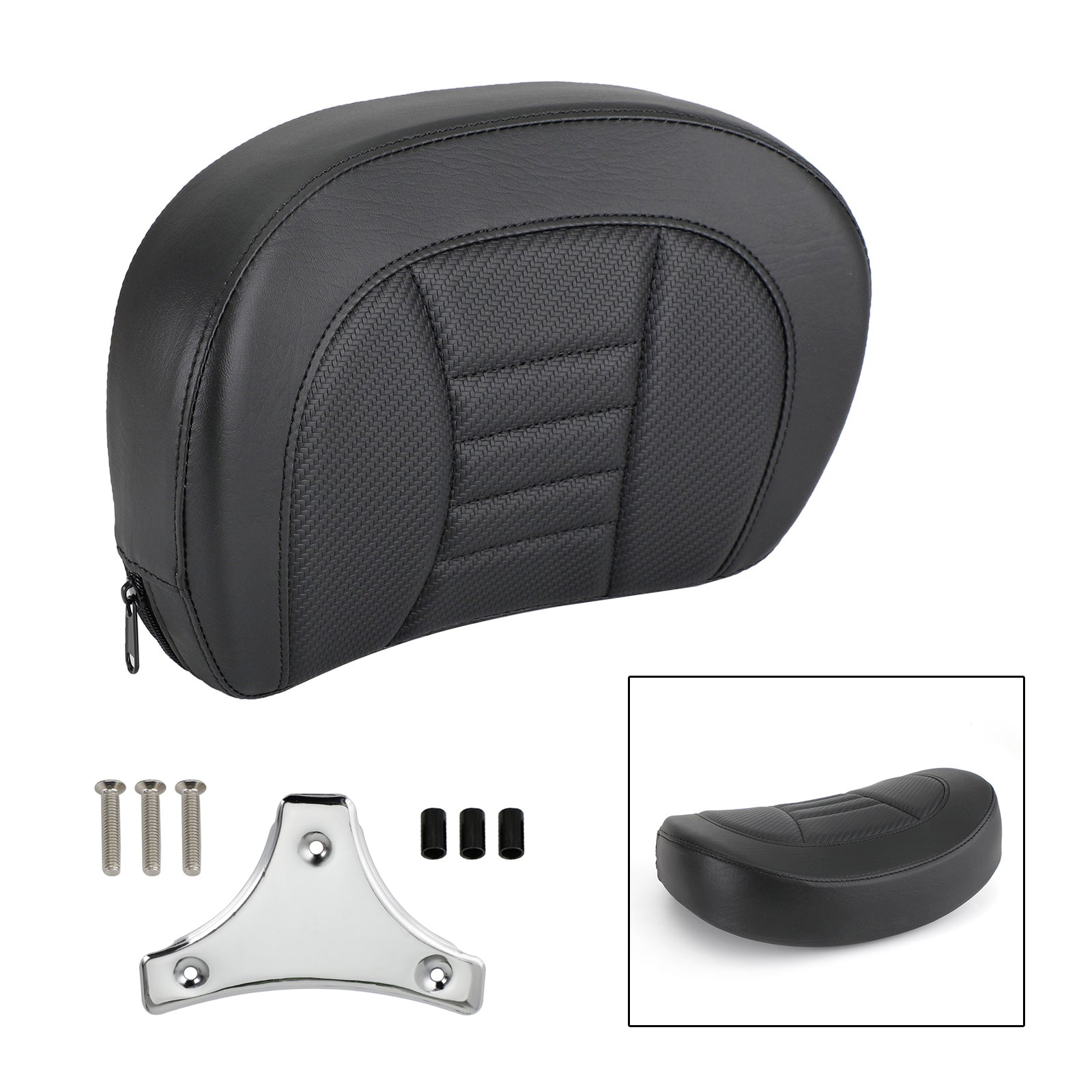 Driver Rider Sissy Bar Seat Backrest Pad for CVO Street Glide FLHXSE 2015-2021