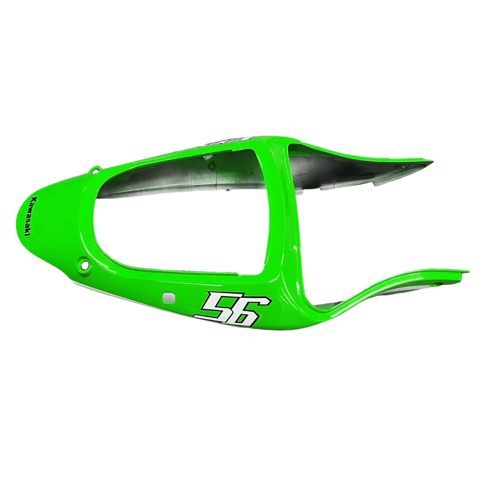 Amotopart 2000-2002 Kawasaki ZX6R 636 2005-2008 Kawasaki ZZR600 Green Black Fairing Kit