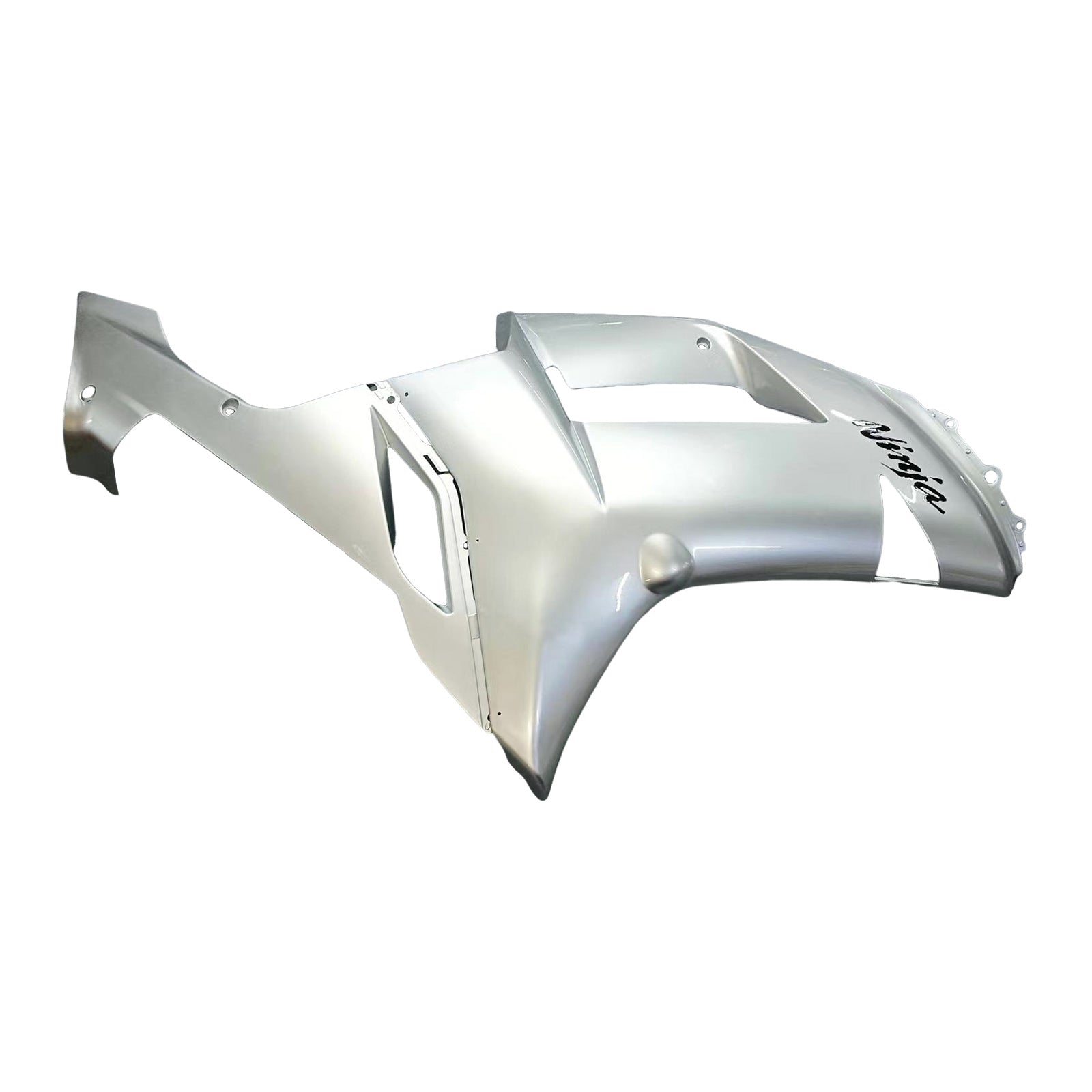 Amotopart 2007-2008 Kawasaki ZX6R 636 Silver Fairing Kit