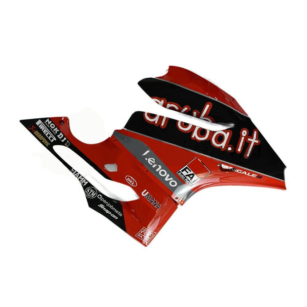 Amotopart 2012-2015 Ducati 899 Kit de carenagem preta vermelha brilhante