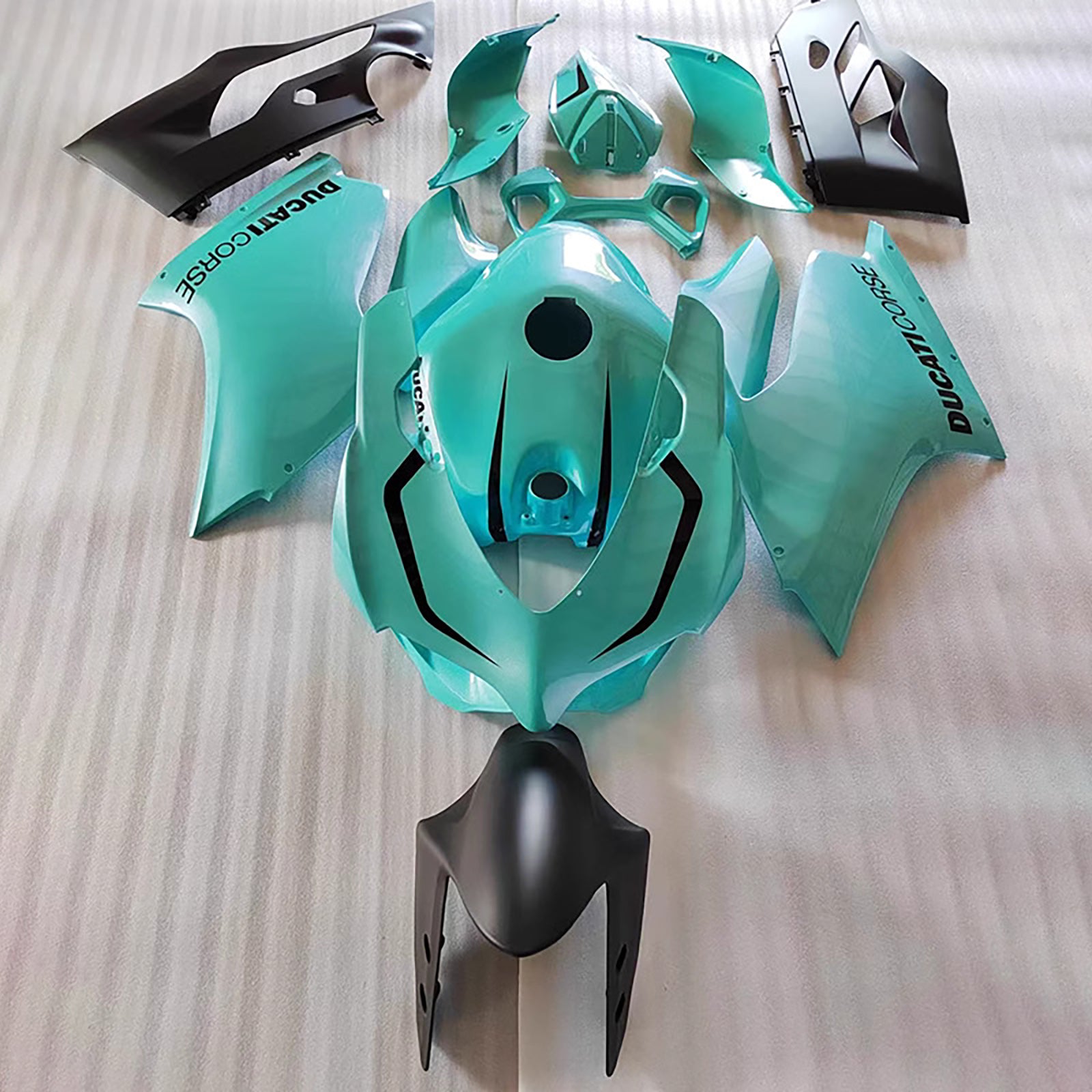 Amotopart 2015-2020 Ducati 959 Blue-Green Fairing Kit